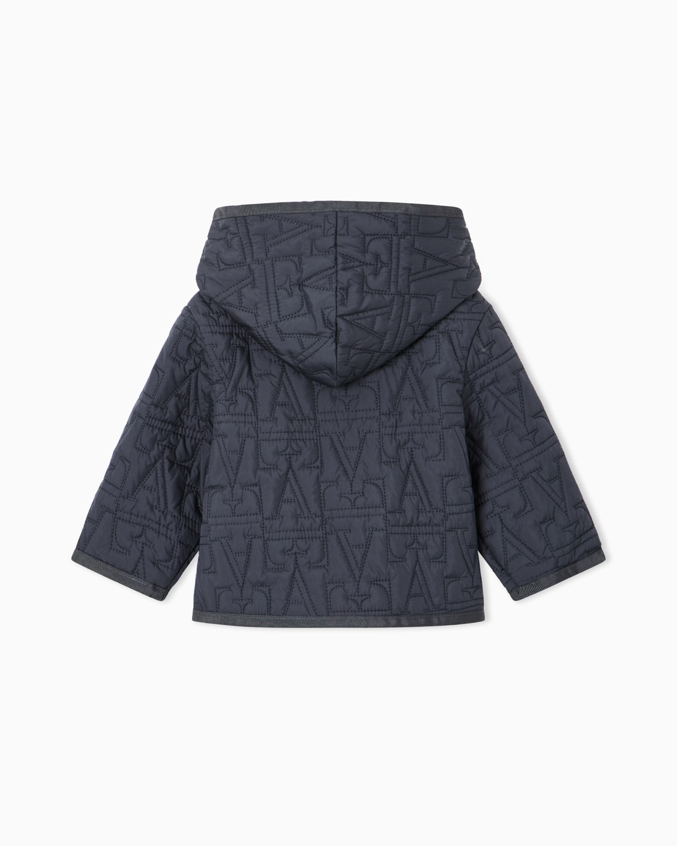 Blouson jacket with a quilted hood and embossed pattern Slide 2
