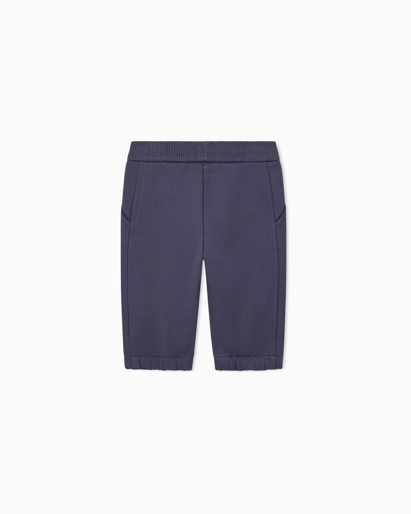 Pantalón jogger de felpa de algodón con logotipo lateral Diapositiva 2