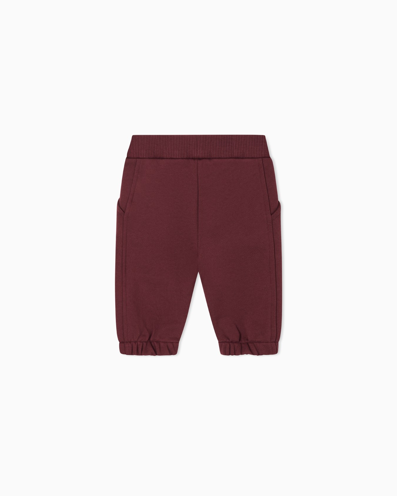 Cotton fleece sweatpants with side pockets and a logo Slide 2