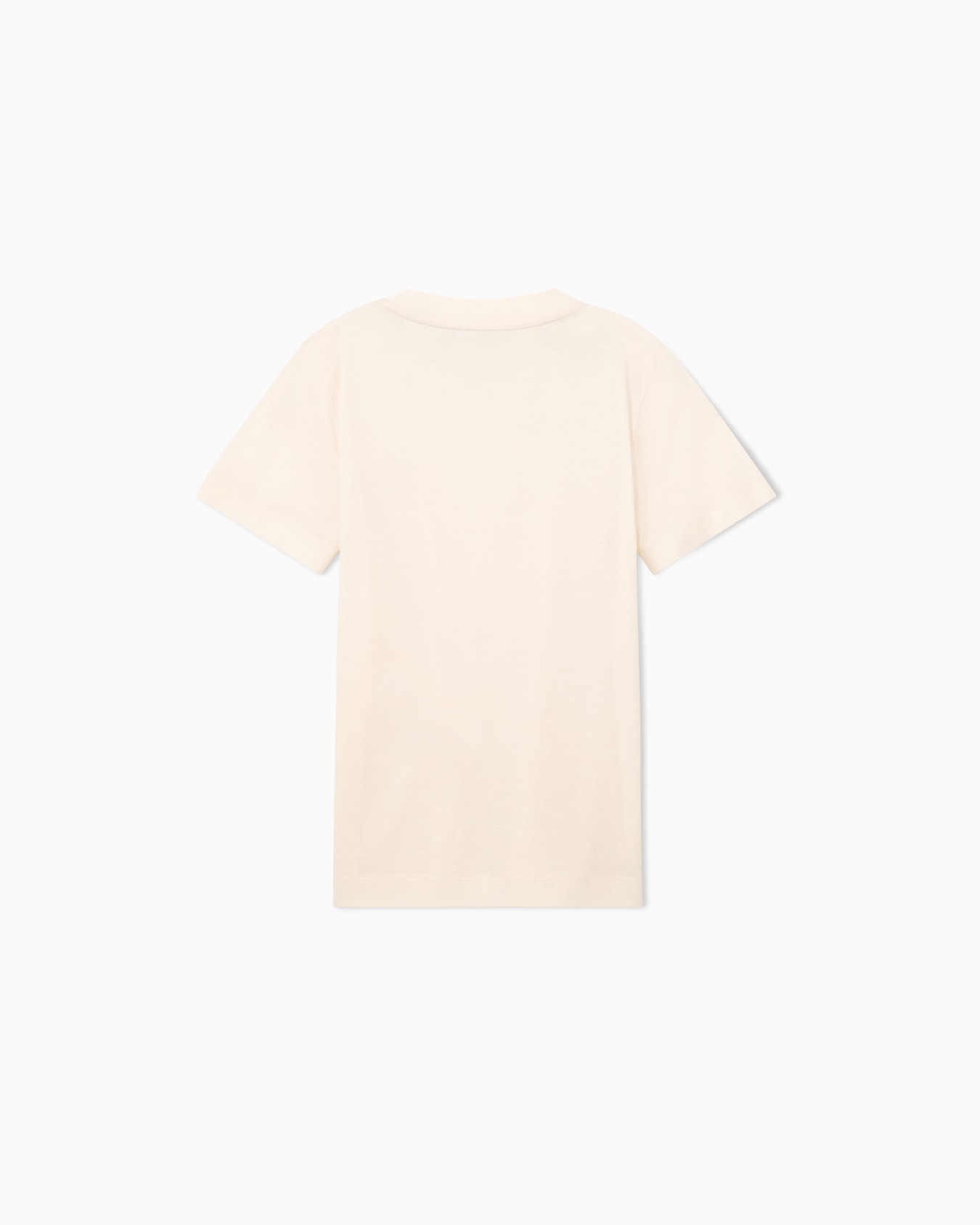 T-shirt in lyocell and cotton jersey with embroidered logo Slide 2