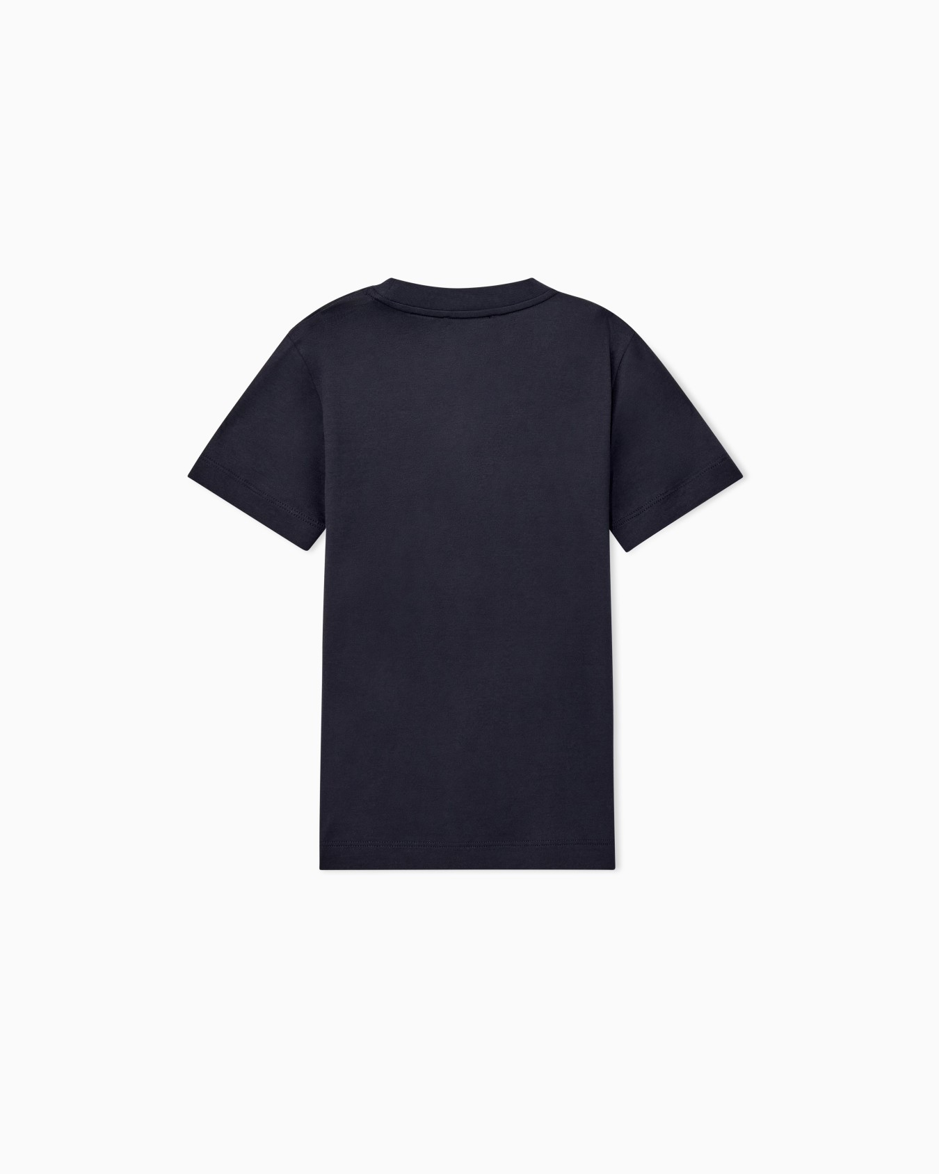 T-shirt in jersey di lyocell e cotone con logo ricamato Slide 2