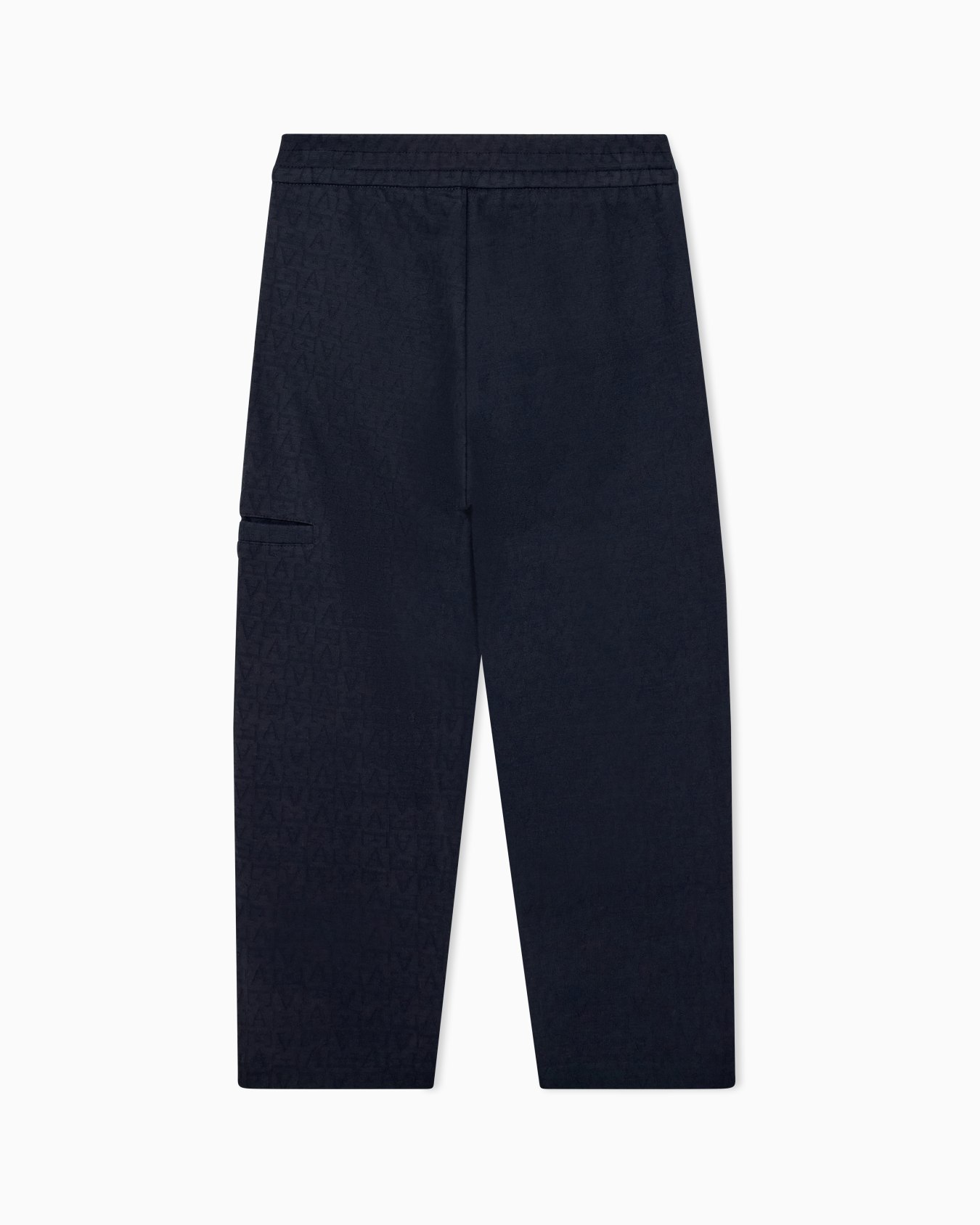 Trousers in jacquard double jersey with an elastic waistband Slide 2