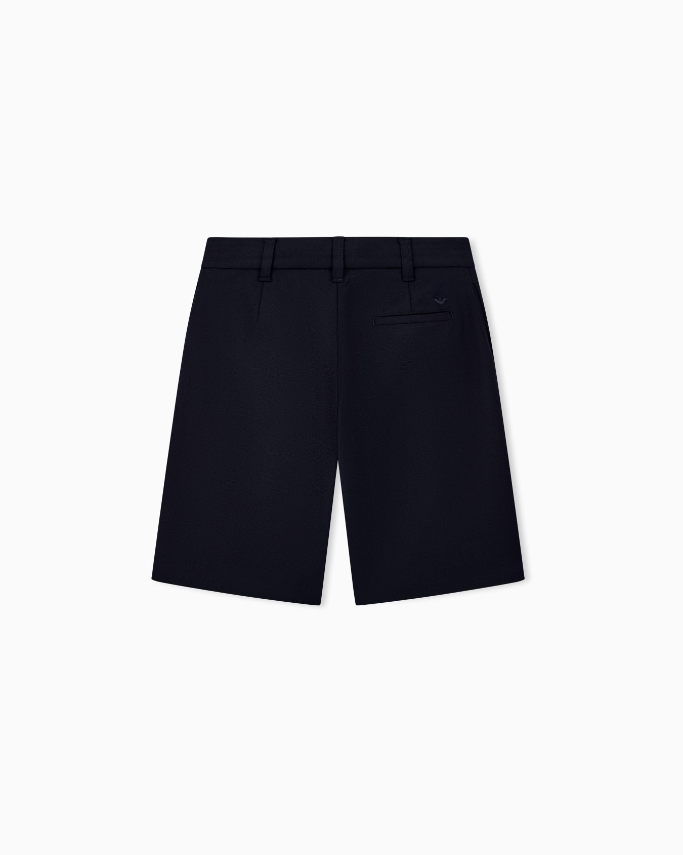 Shorts in lightweight wool with a regular fit and flat front Slide 2