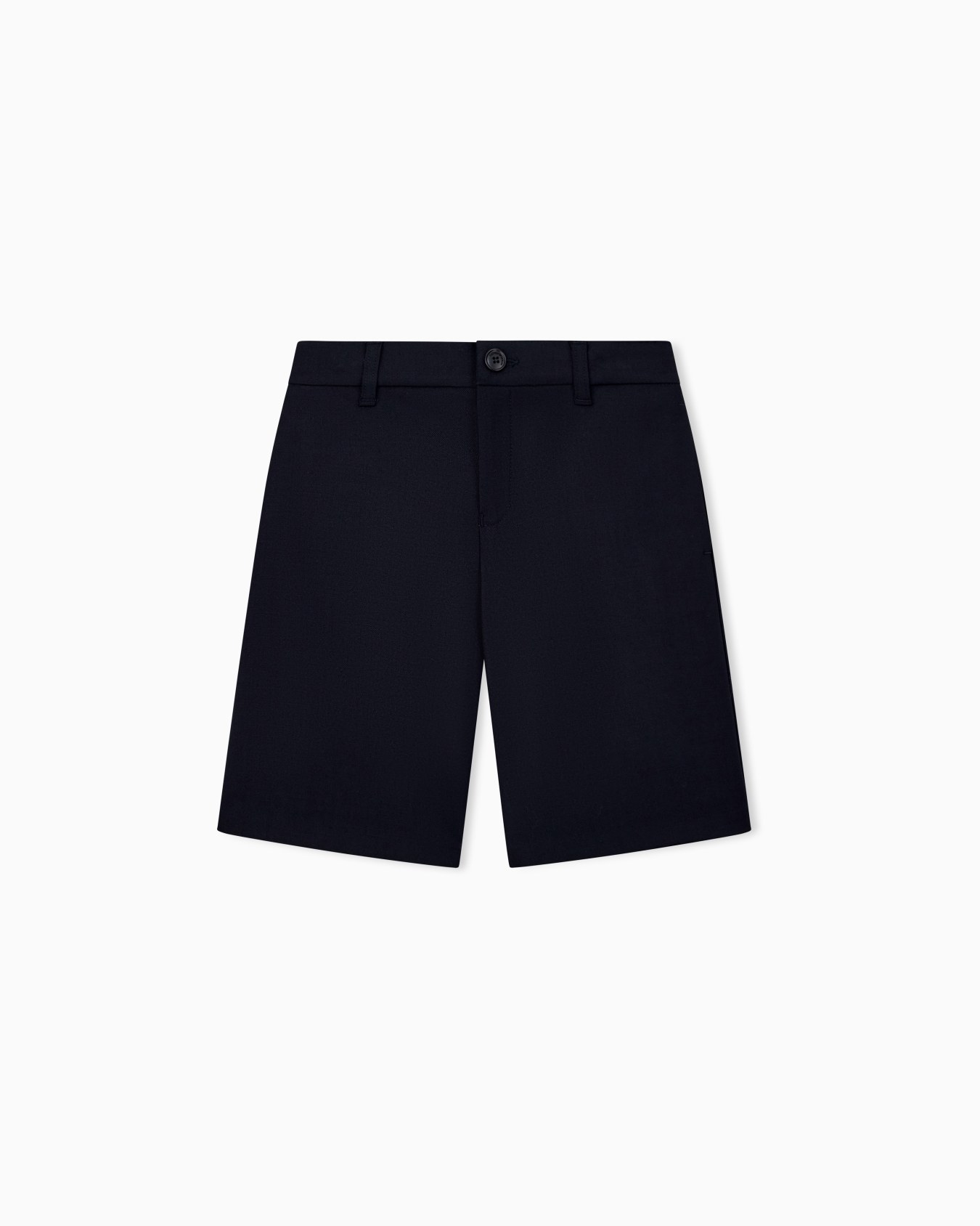 Shorts in lightweight wool with a regular fit and flat front Slide 0