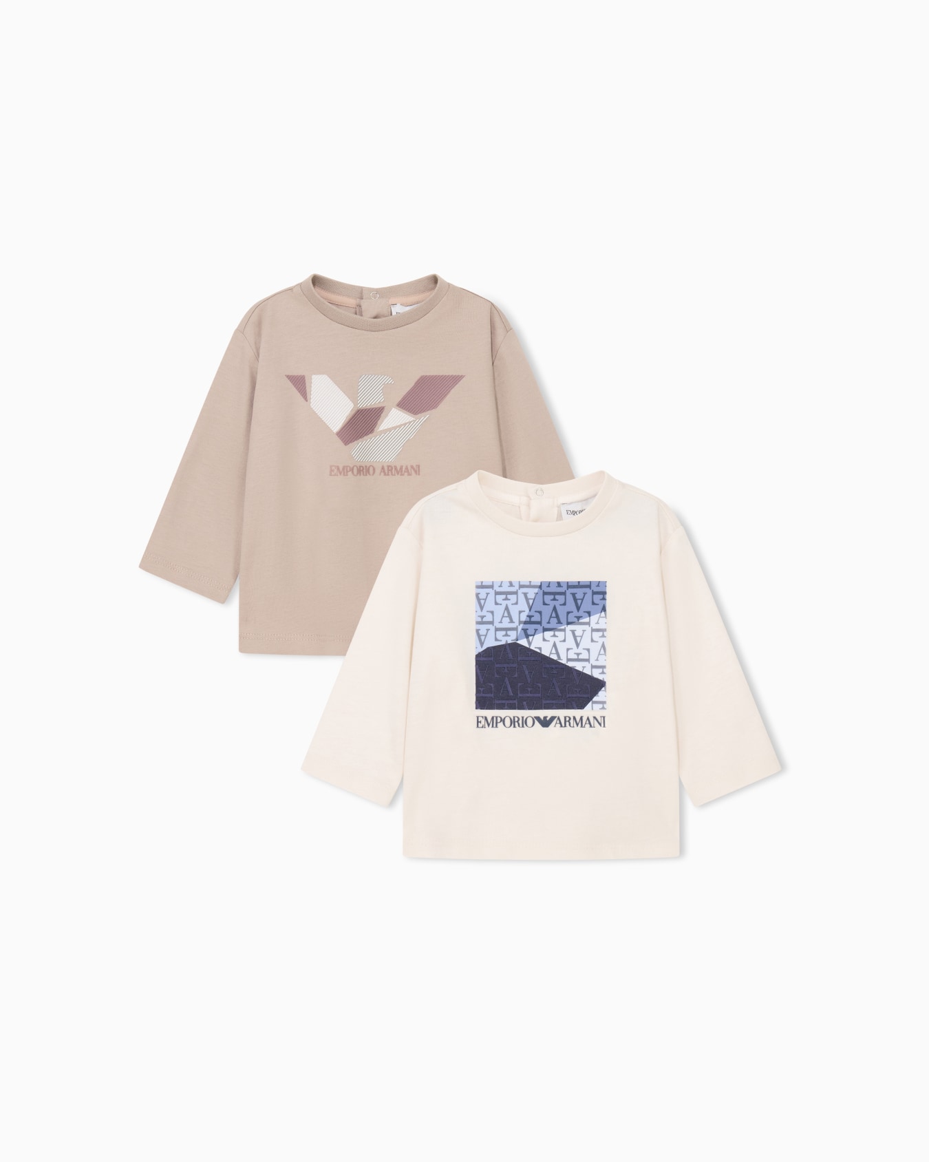 T-shirt set in cotton jersey with regular fit Slide 0