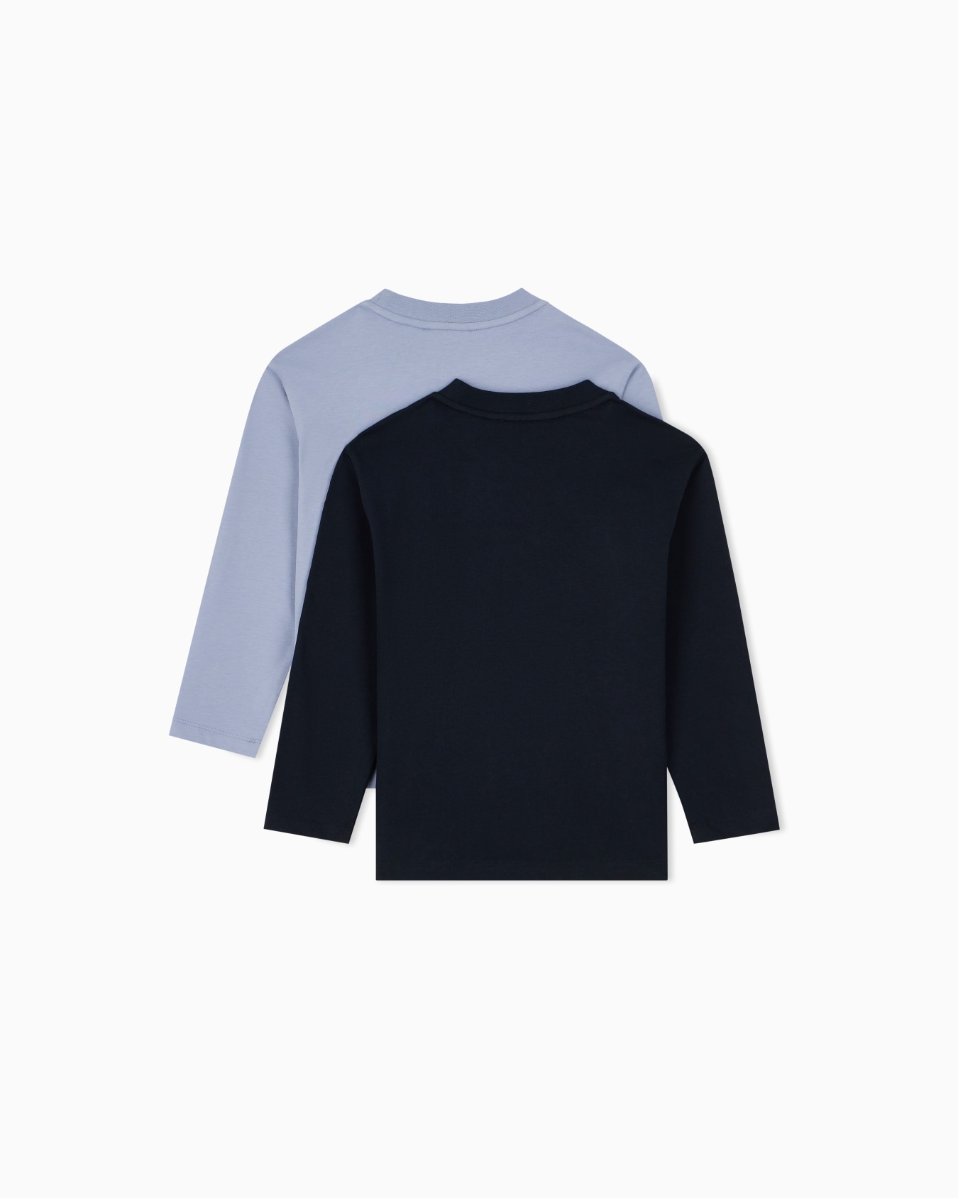 Long-sleeve cotton jersey t-shirt set with graphic print Slide 2