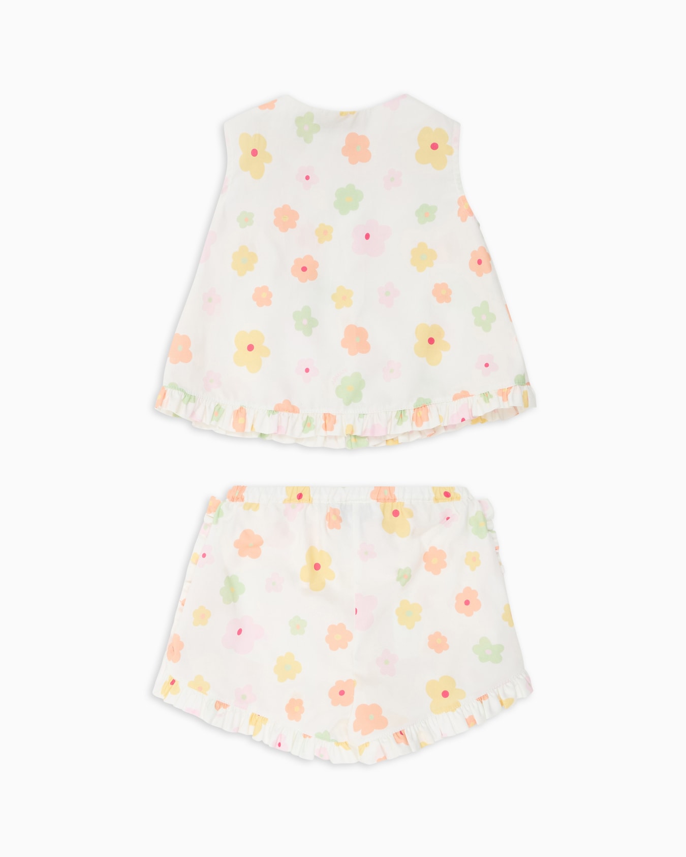 Conjunto de top y pantalones cortos de popelina con estampado integral Diapositiva 2