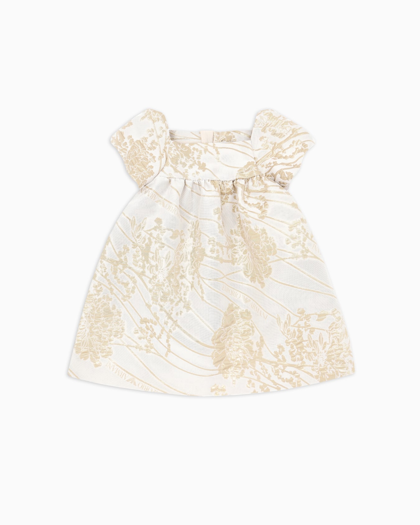 Ausgestelltes Kleid mit Lurex-Stickerei für besondere Anlässe Folie 0