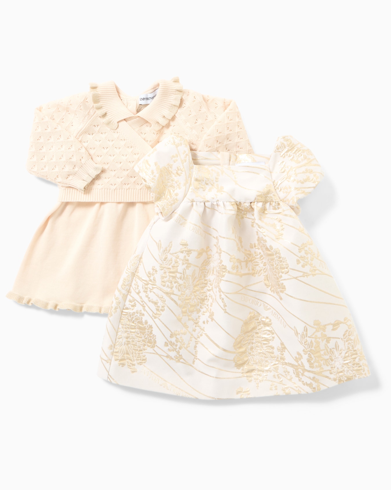 Ausgestelltes Kleid mit Lurex-Stickerei für besondere Anlässe Folie 3