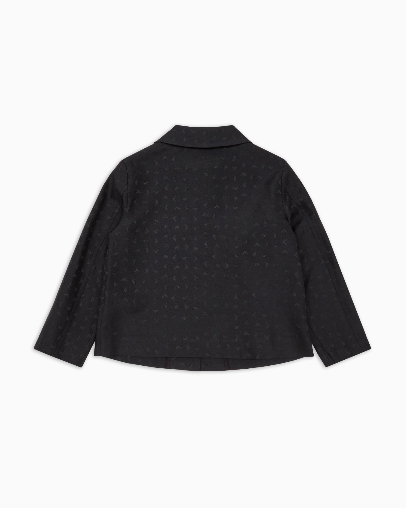Jacquard jacket with all-over micro eagle Slide 2