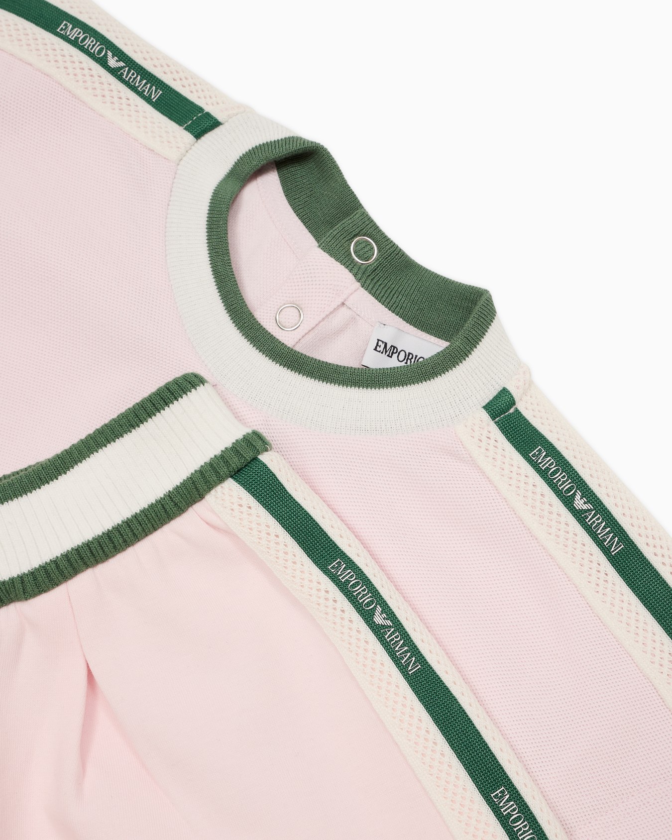 T-shirt and shorts set with logo tape jersey Slide 1