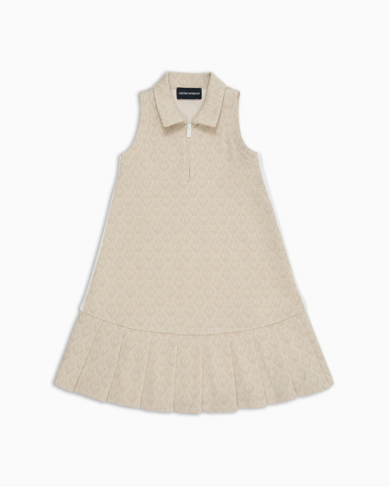 Jacquard jersey dress with all-over eagle Slide 0