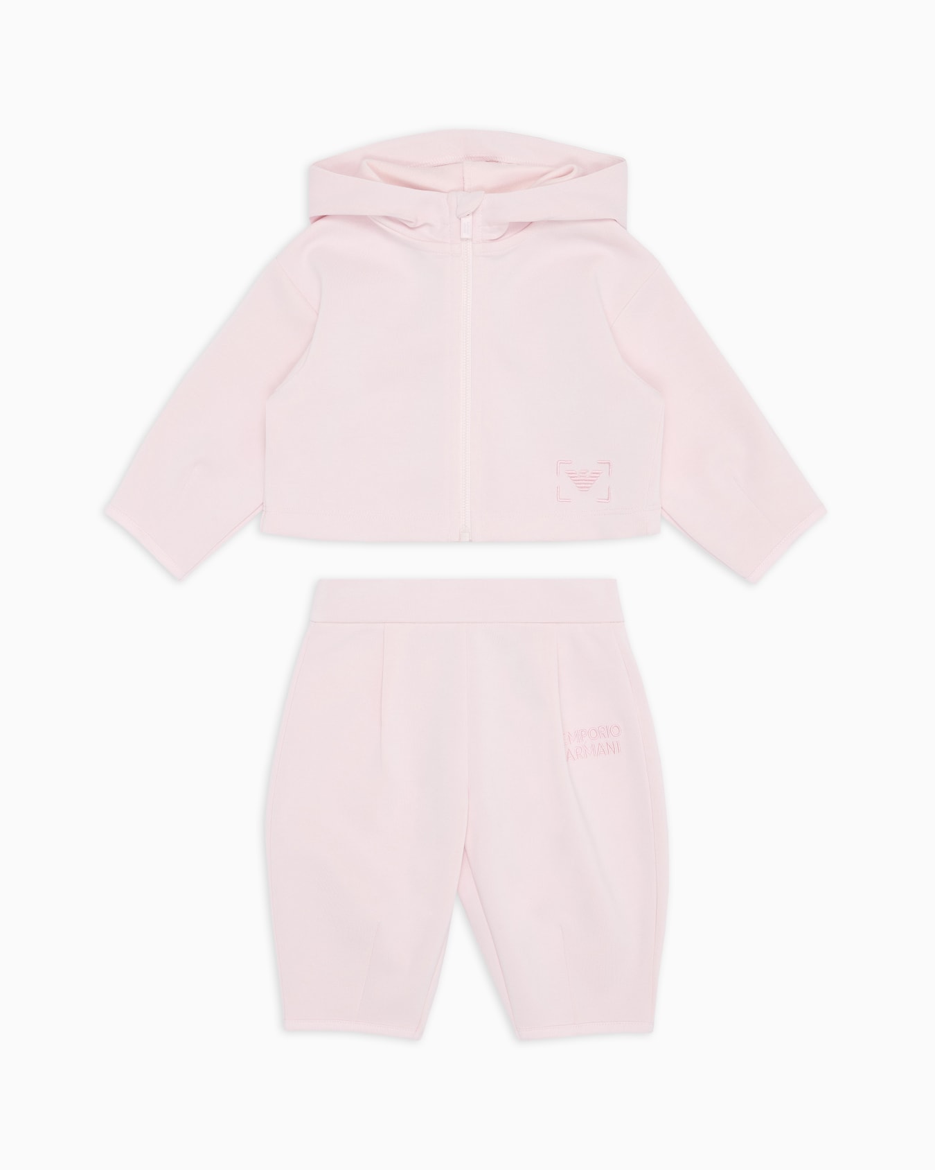 Chándal de punto de tacto cupro con sudadera con cremallera y capucha Diapositiva 0