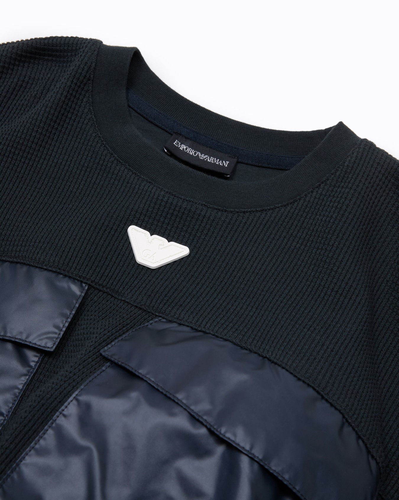 ASV waffle organic jersey crew-neck sweatshirt Slide 1