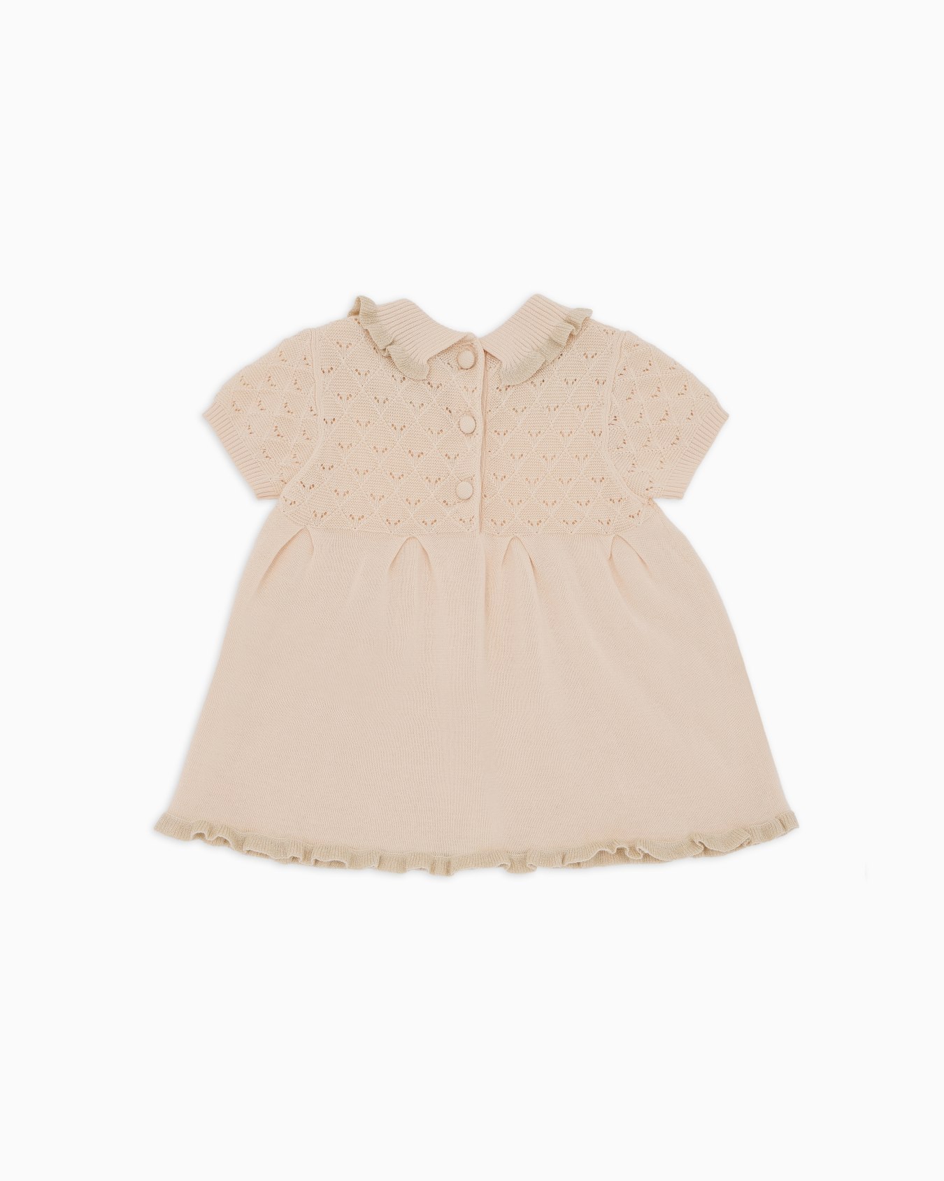 Special Occasion knit dress with openwork motif Slide 2