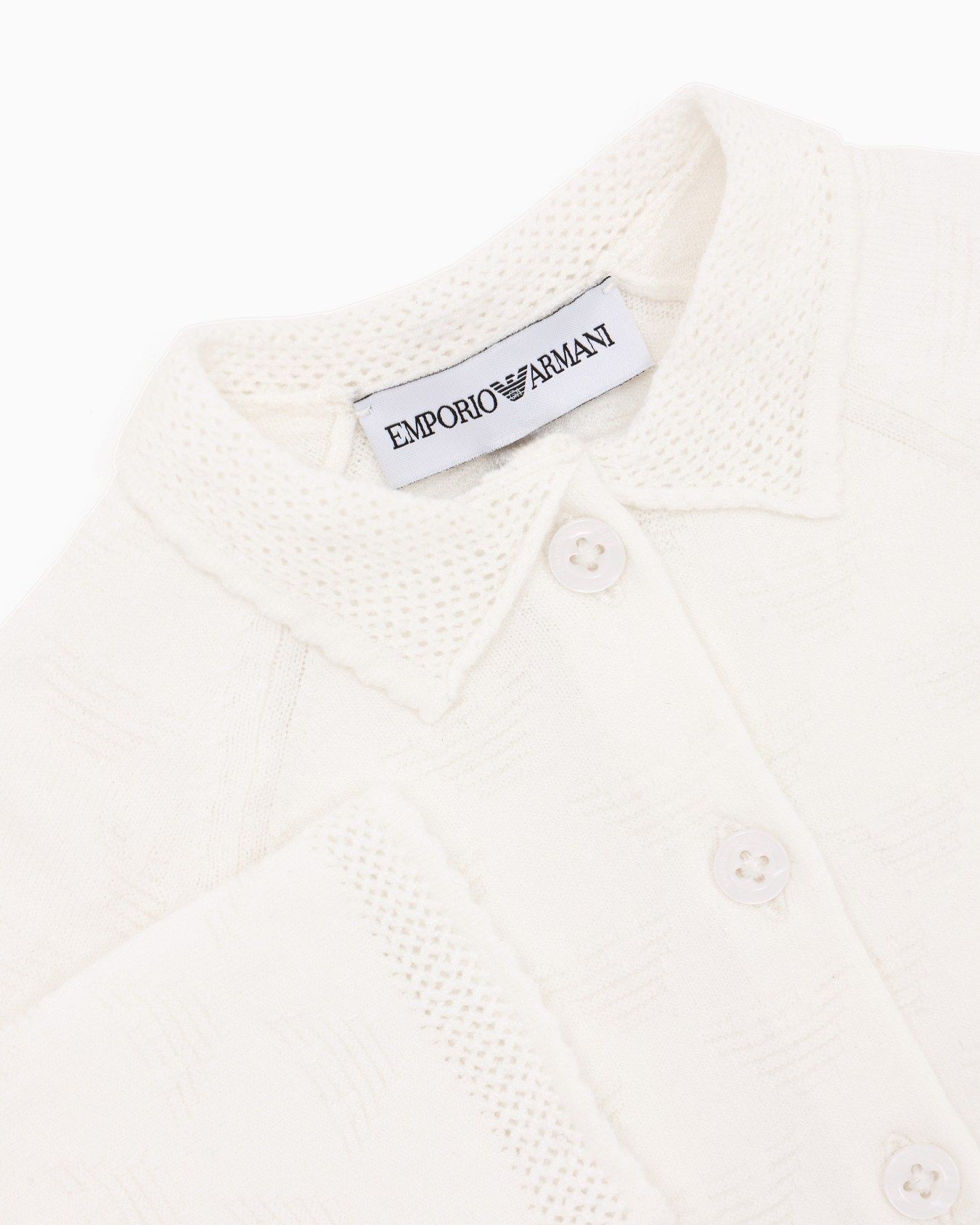 Cardigan in all-over eagle jacquard knit Slide 1