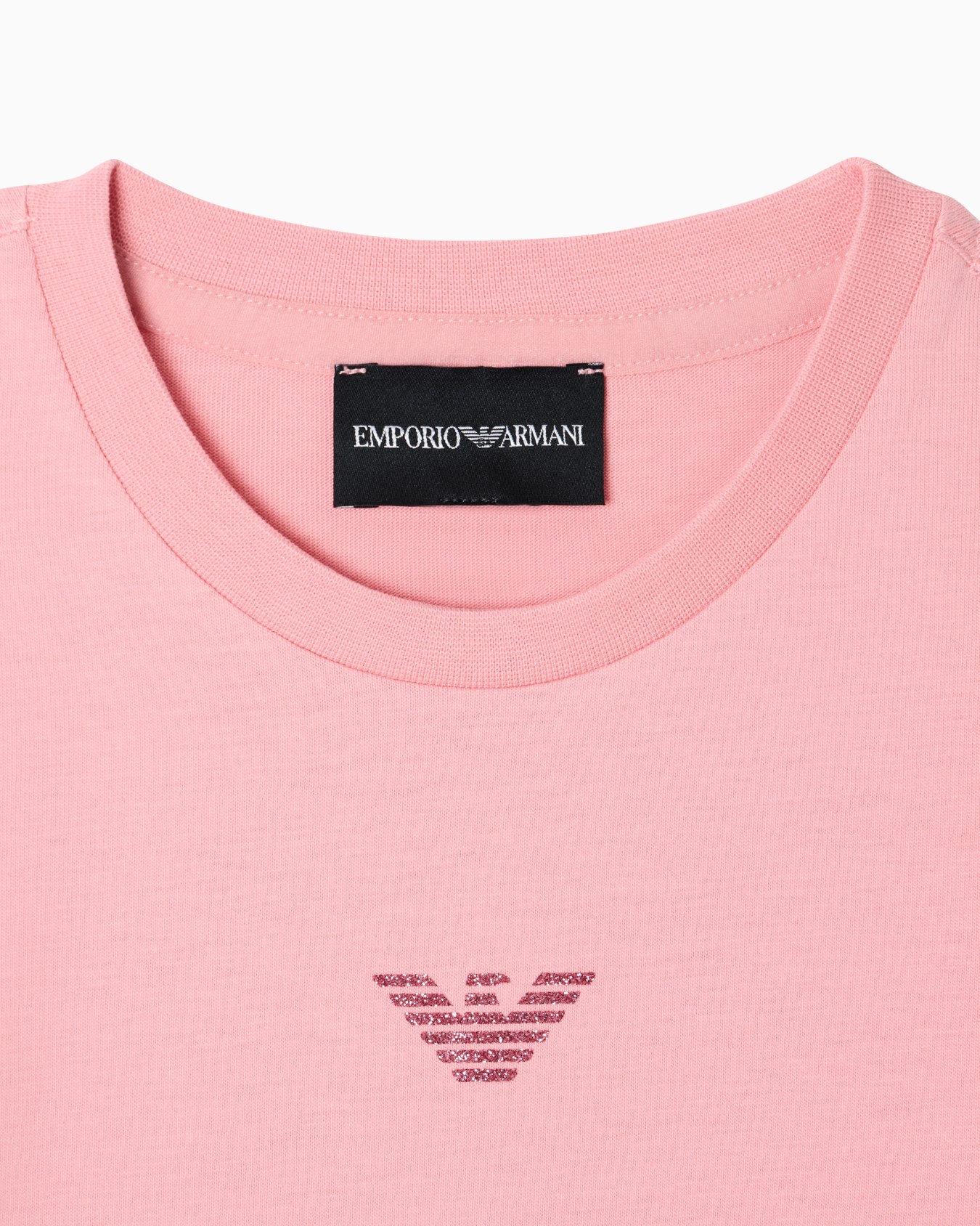 Jersey T-shirt with glitter eagle Slide 1