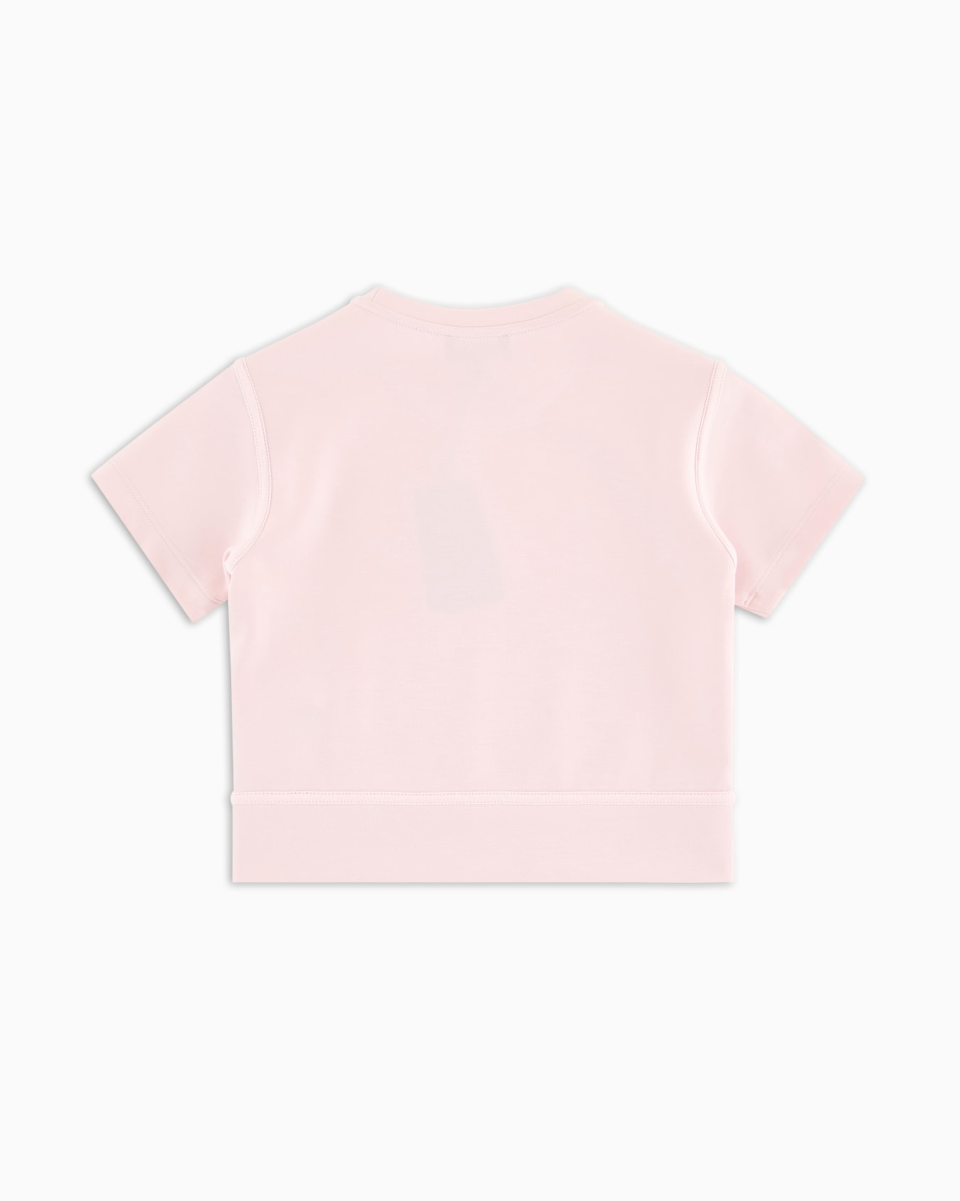 Short-sleeved sweatshirt in cupro-touch jersey Slide 2