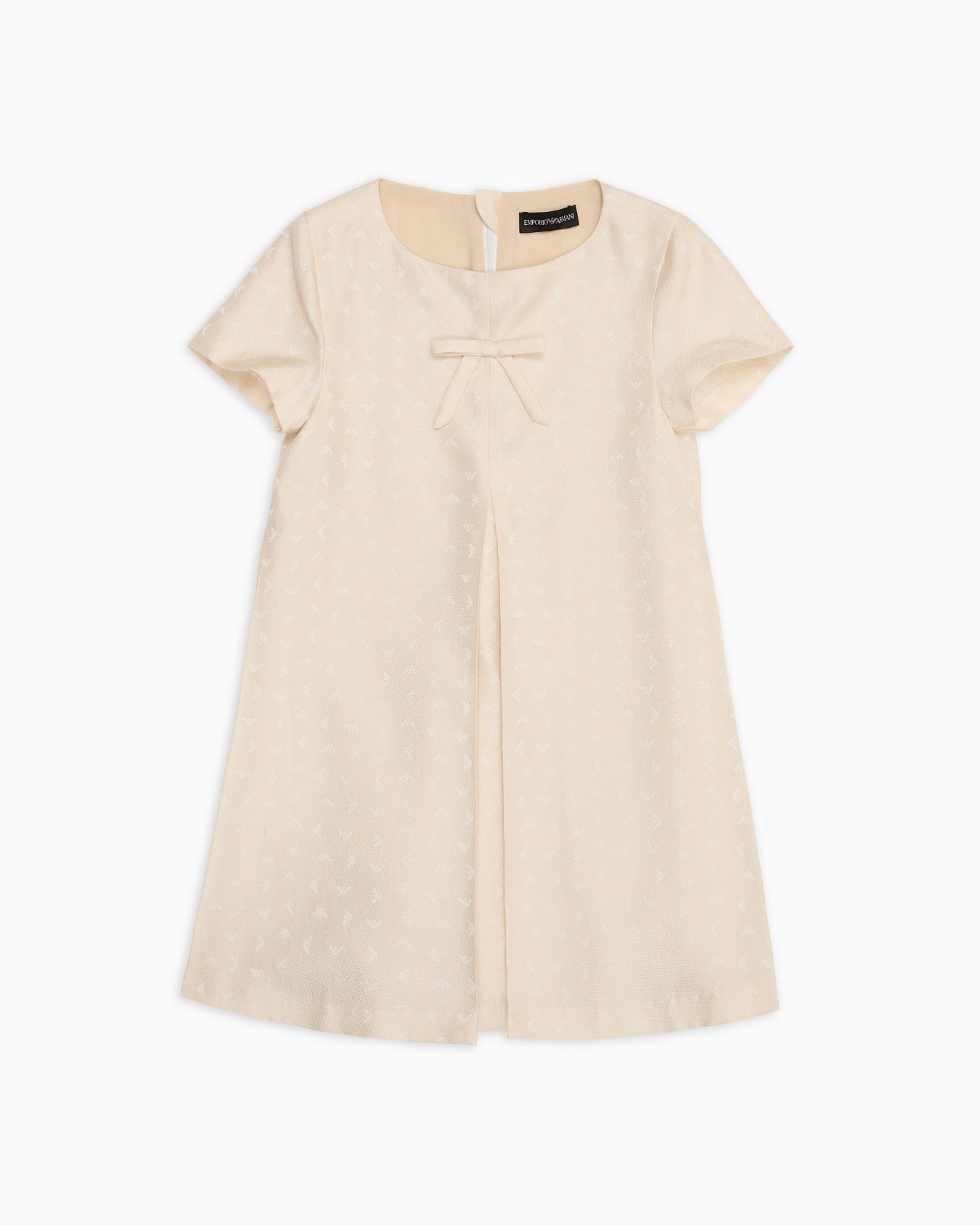 Kleid mit kleinen gestickten Allover-Adlern  Folie 0