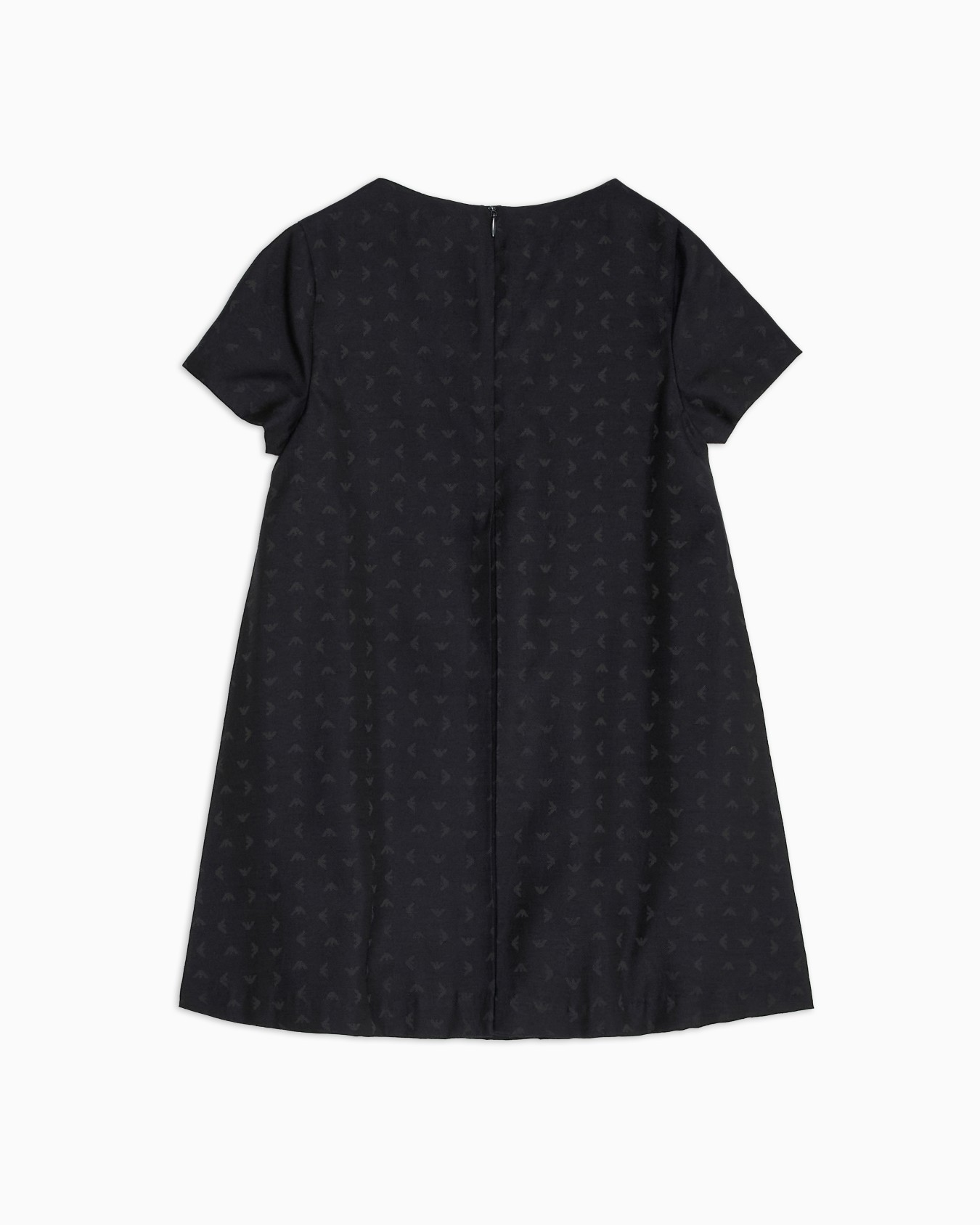 Dress with all-over micro eagle embroidery  Slide 2