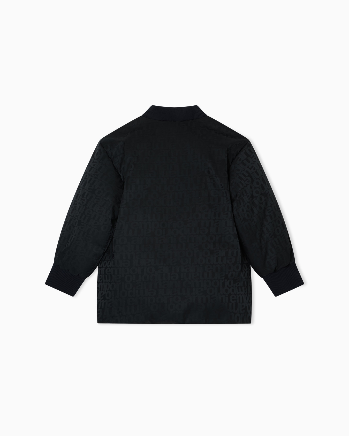 ASV Maxi-Daunenjacke aus Nylon mit durchgehendem Logo in Jacquard-Stoff-Verarbeitung Folie 2