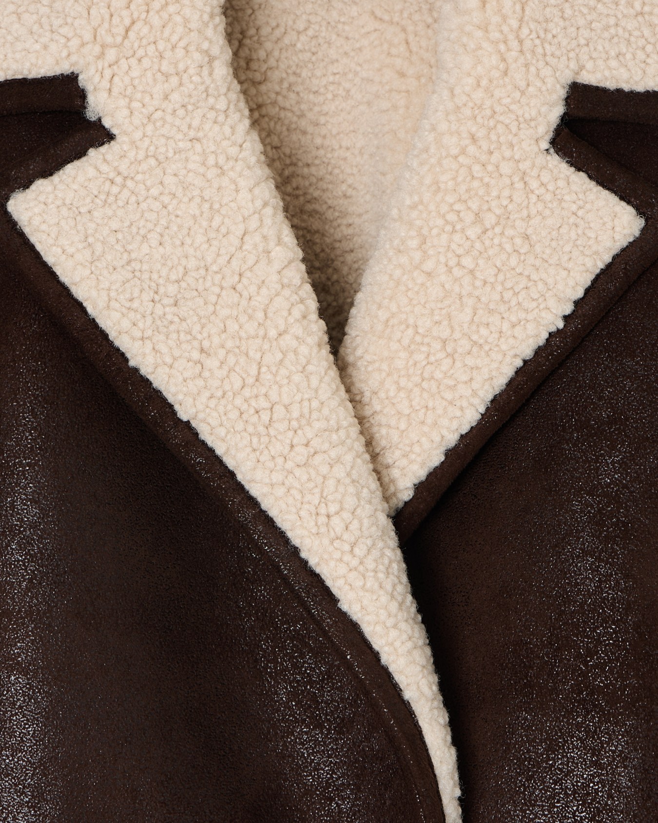 Shearling-effect sheepskin jacket Slide 1