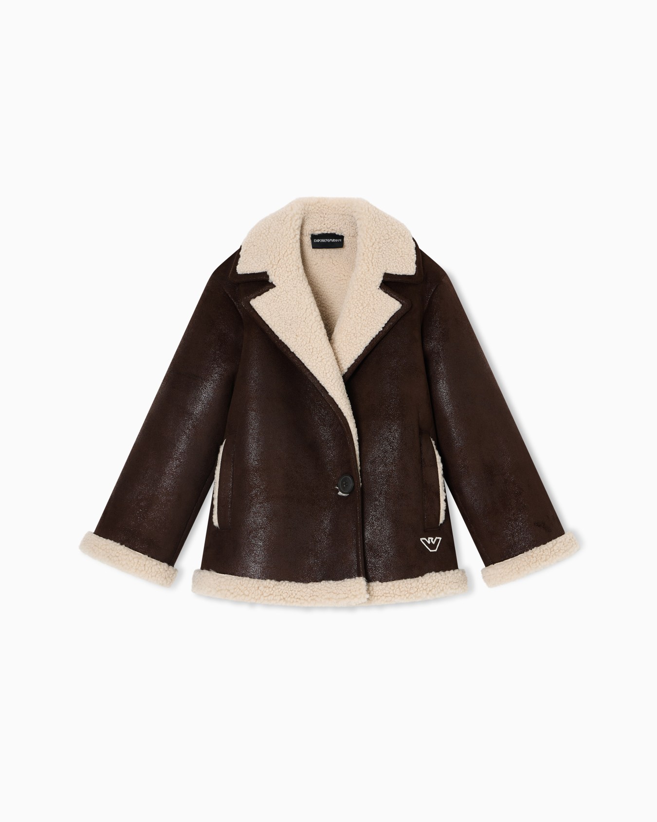 Shearling-effect sheepskin jacket Slide 0