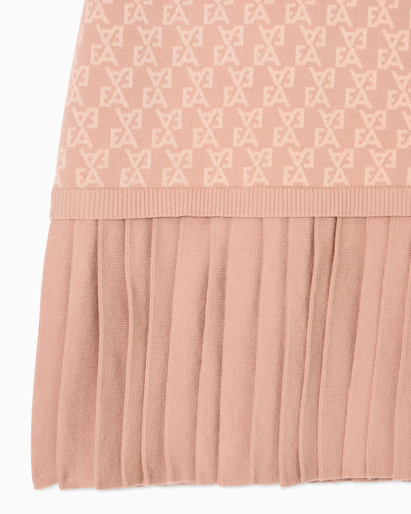 Strick-Kleid mit EA-Allover-Logo aus Jacquard-Stoff Folie 1