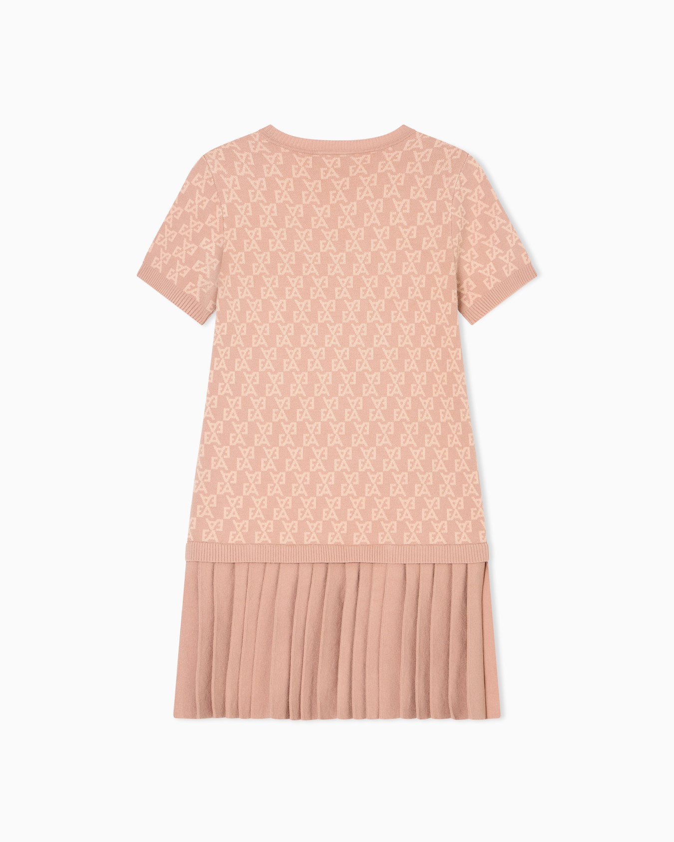 Strick-Kleid mit EA-Allover-Logo aus Jacquard-Stoff Folie 2