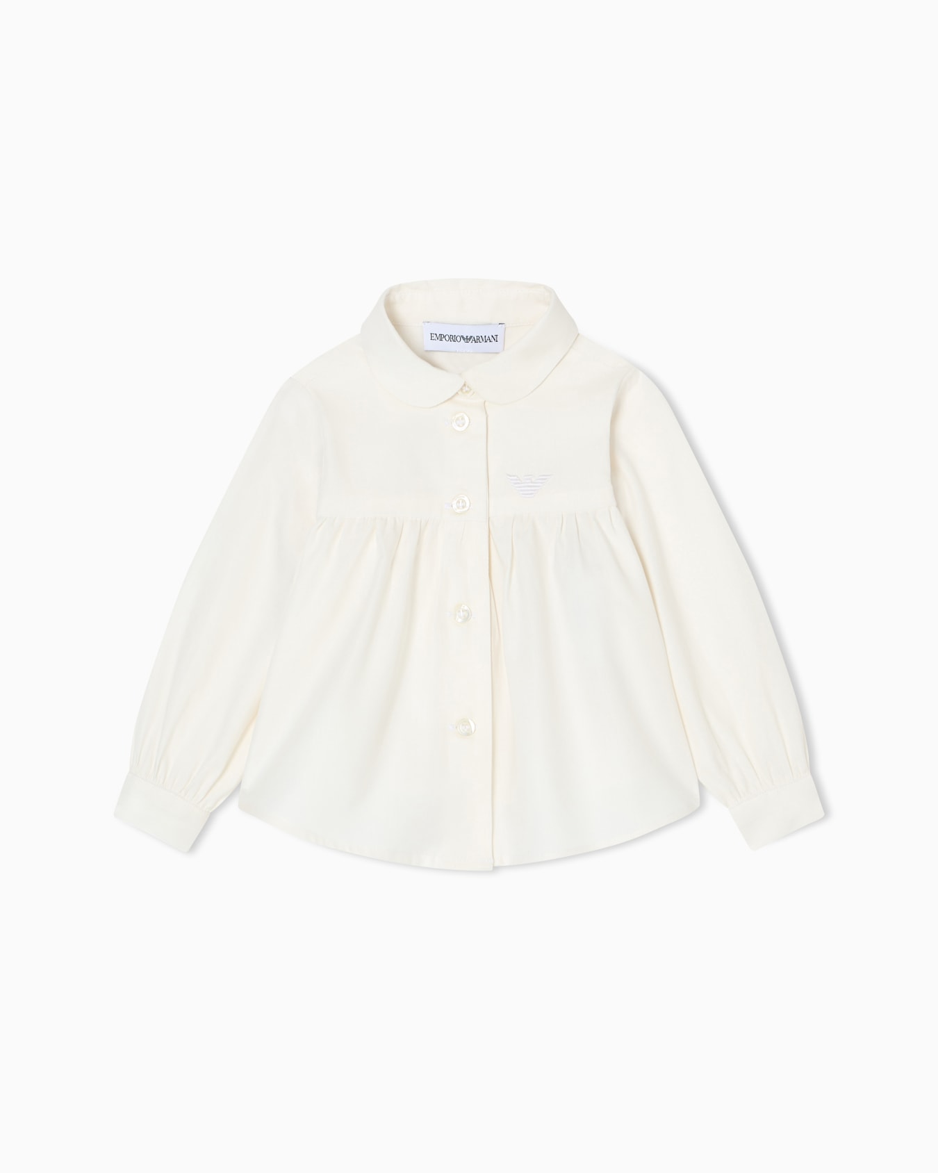 ASV organic poplin shirt with Peter Pan collar Slide 0