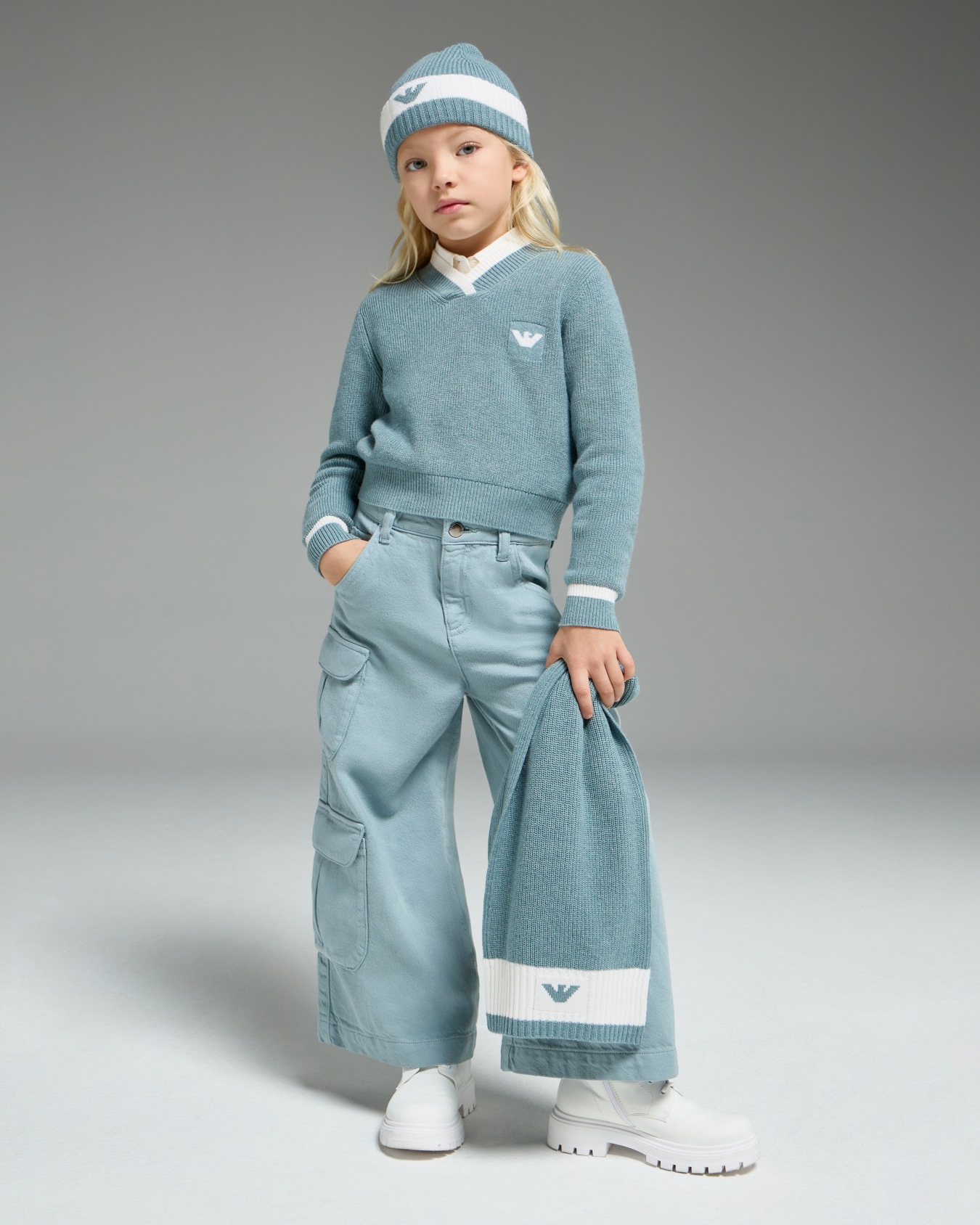 ASV organic poplin shirt with plastron Slide 3