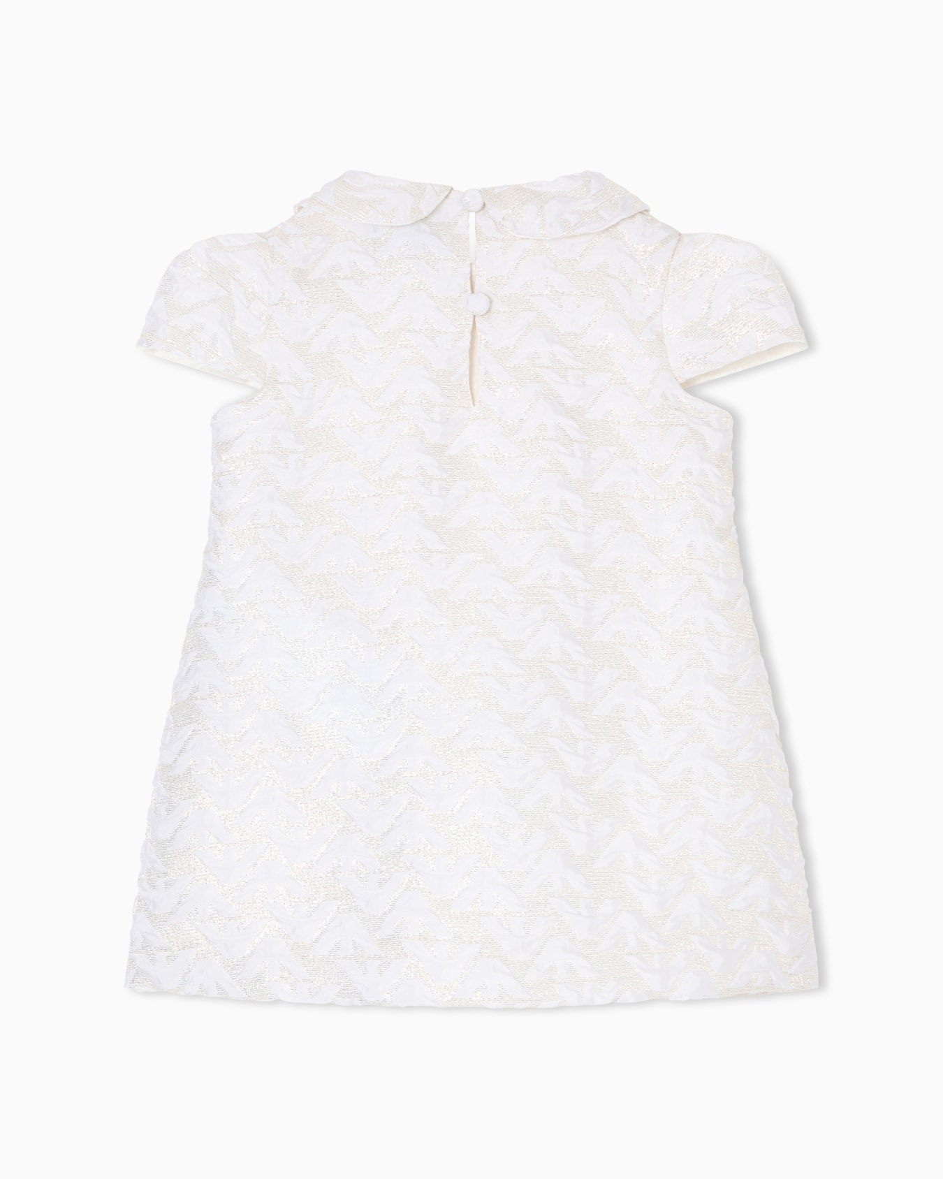 Holiday capsule collection quilted eagle lamé dress Slide 2