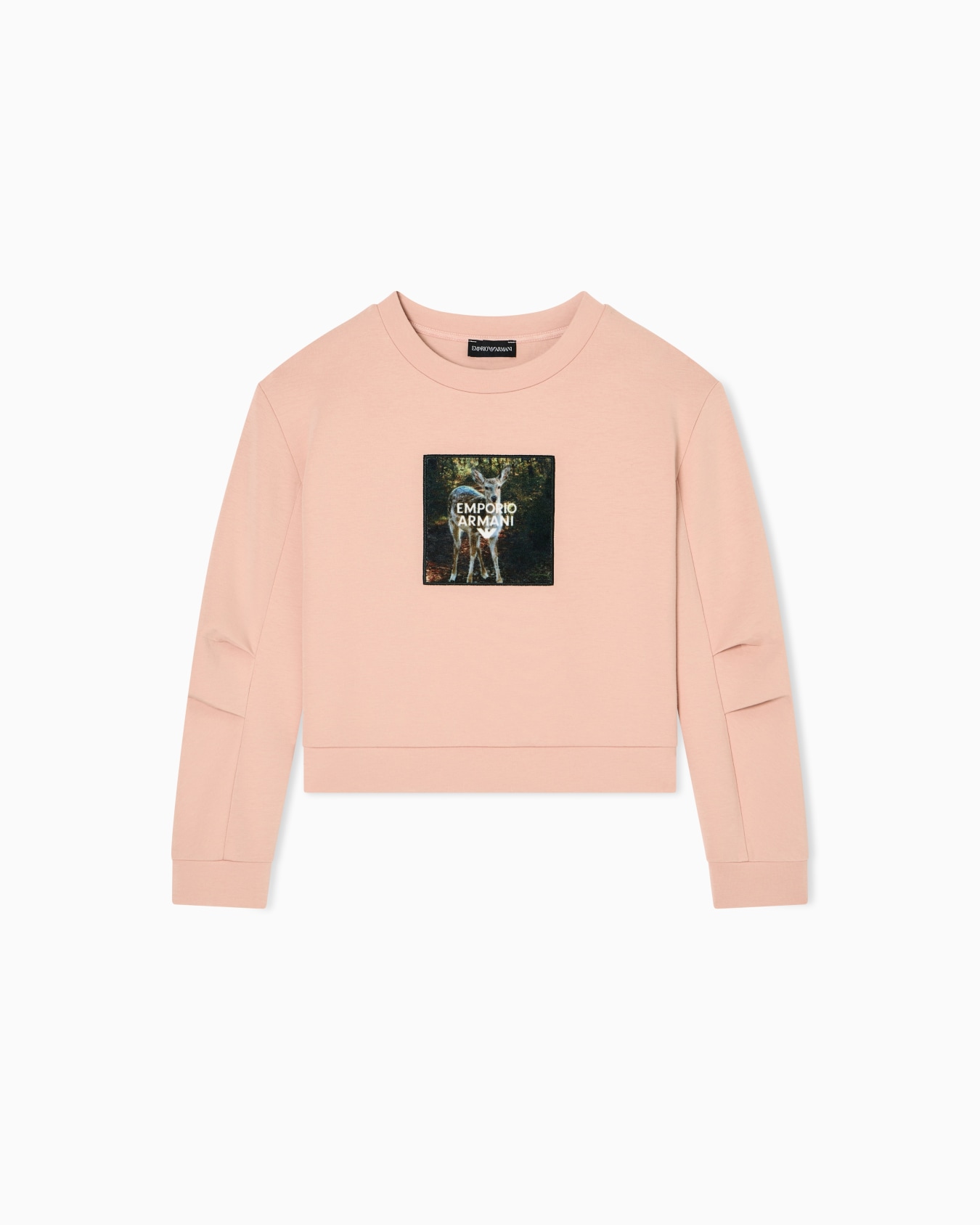 Winter clouds print double-jersey sweatshirt Slide 0