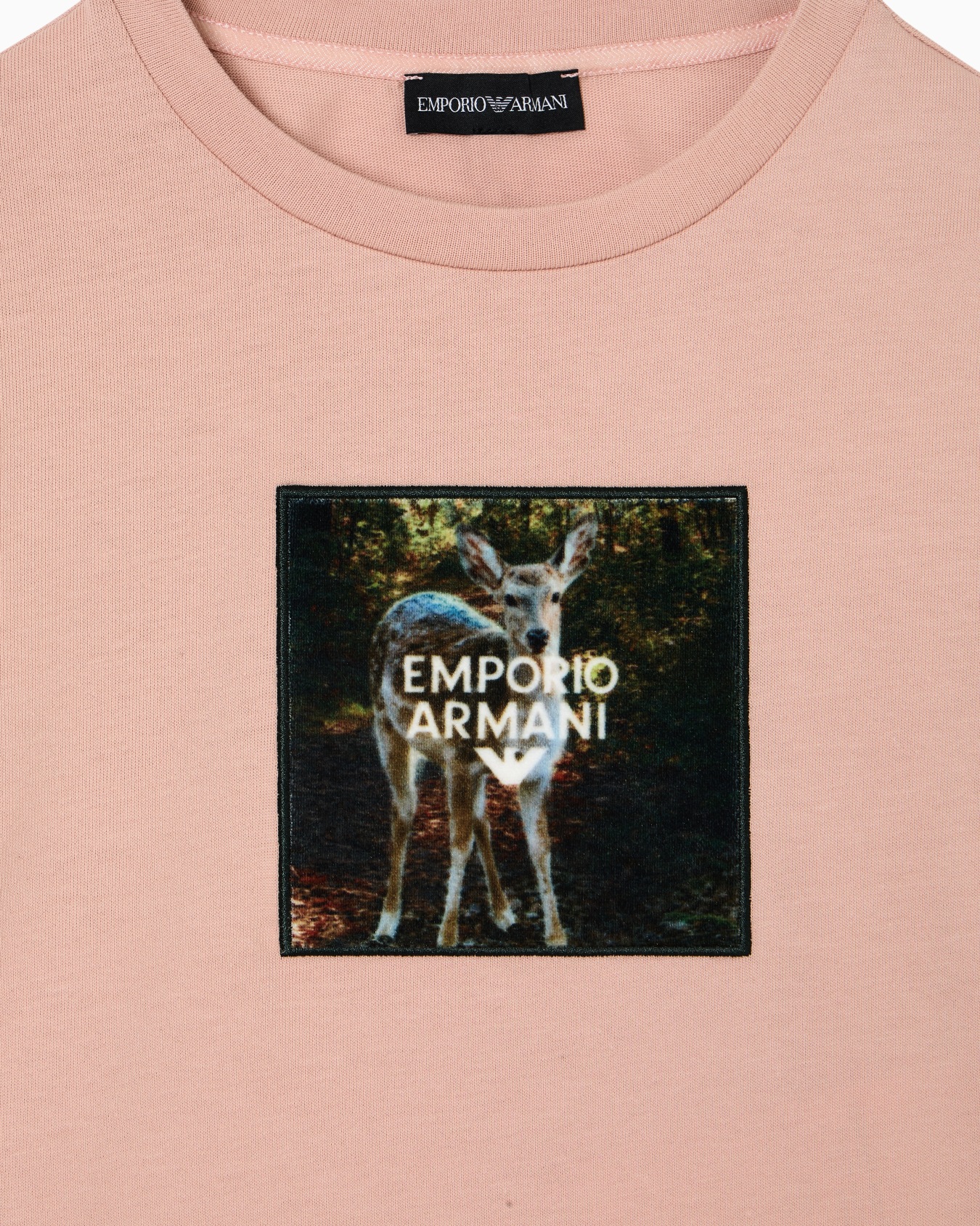 Deer print jersey T-shirt Slide 1