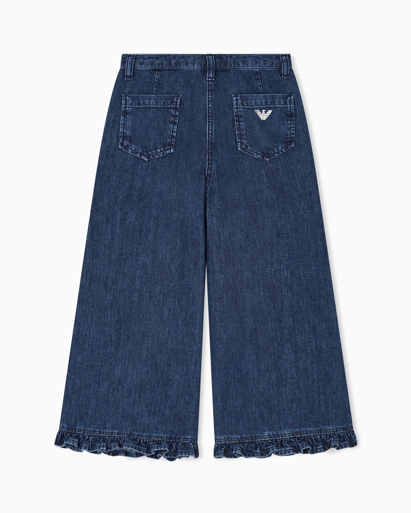 Denim jeans with ruffles Slide 2