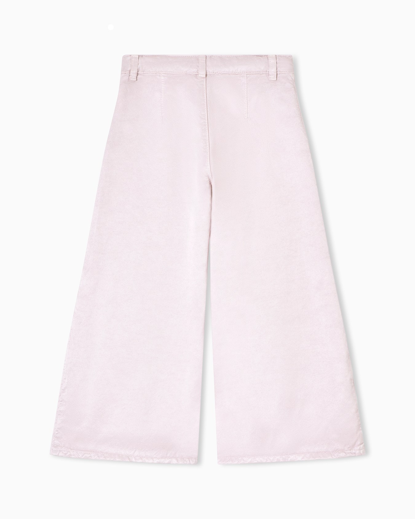 Shiny linen-blend twill trousers Diapositiva 2