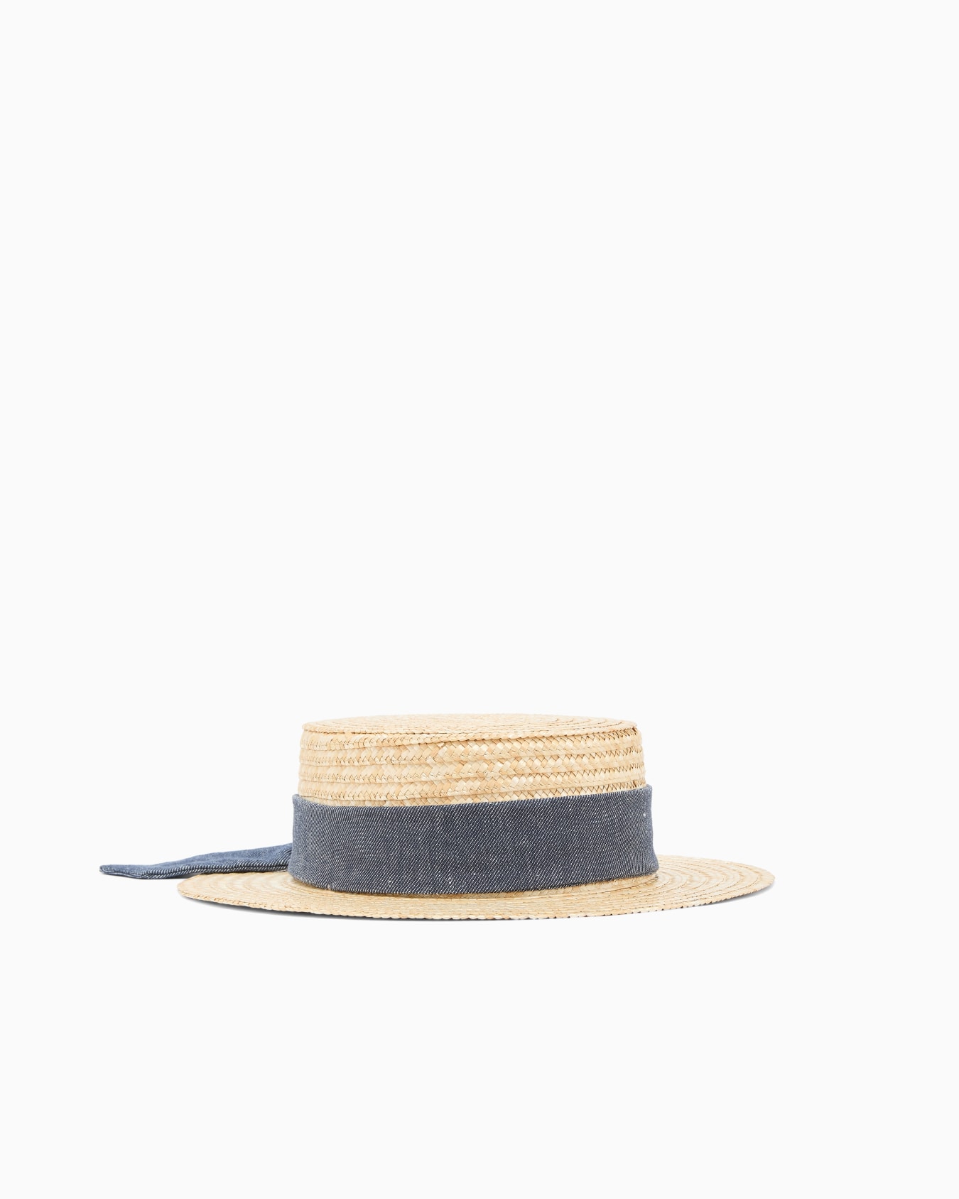 Straw hat with ribbon Slide 0