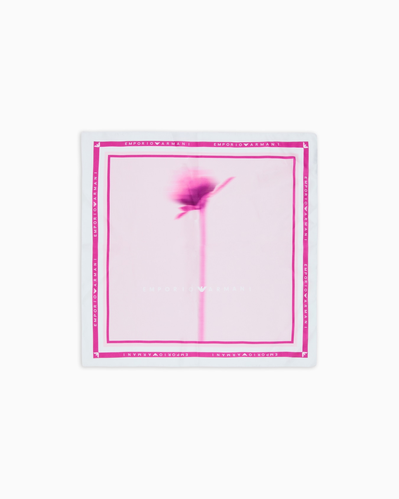 Printed pure silk scarf Slide 0