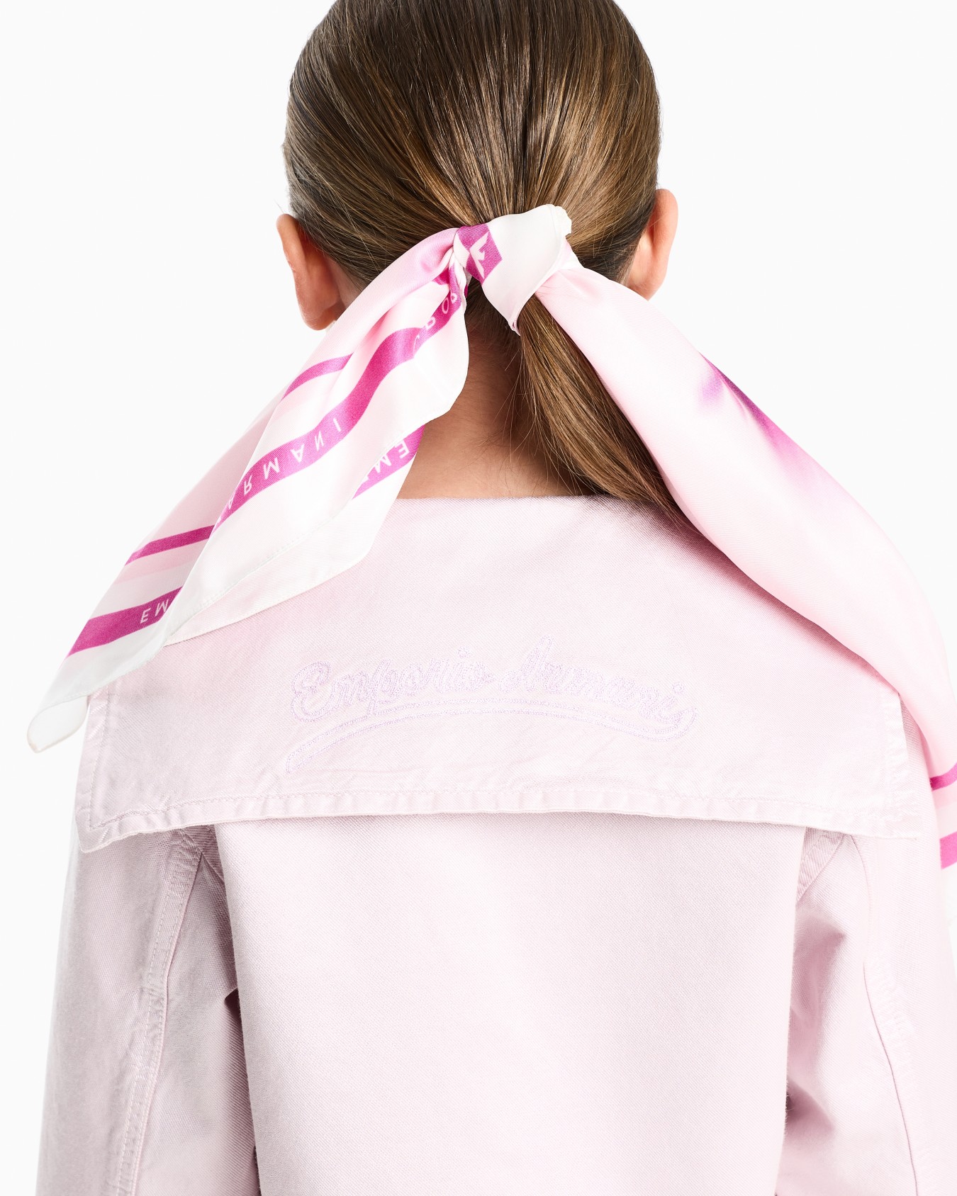 Printed pure silk scarf Slide 2