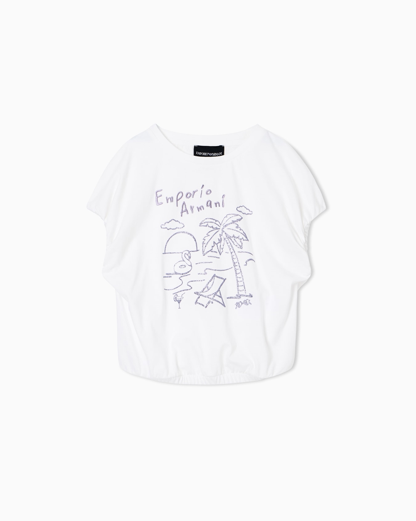 Summer print jersey T-shirt スライドする 0