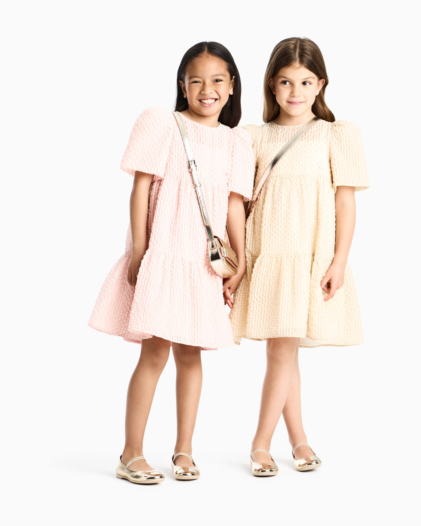 Gingham-motif jacquard dress Slide 3