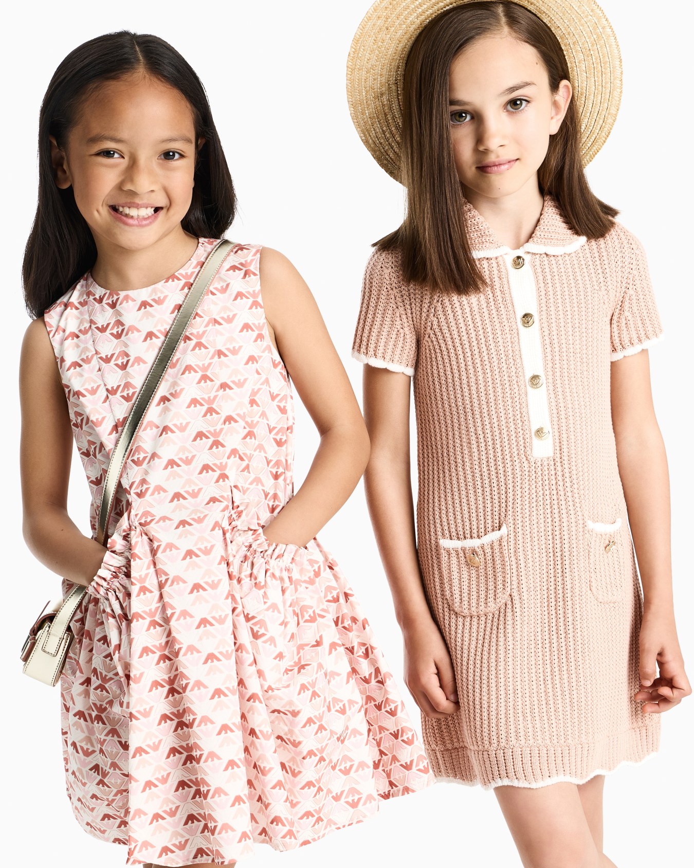 Sleeveless dress in all-over print poplin Slide 3