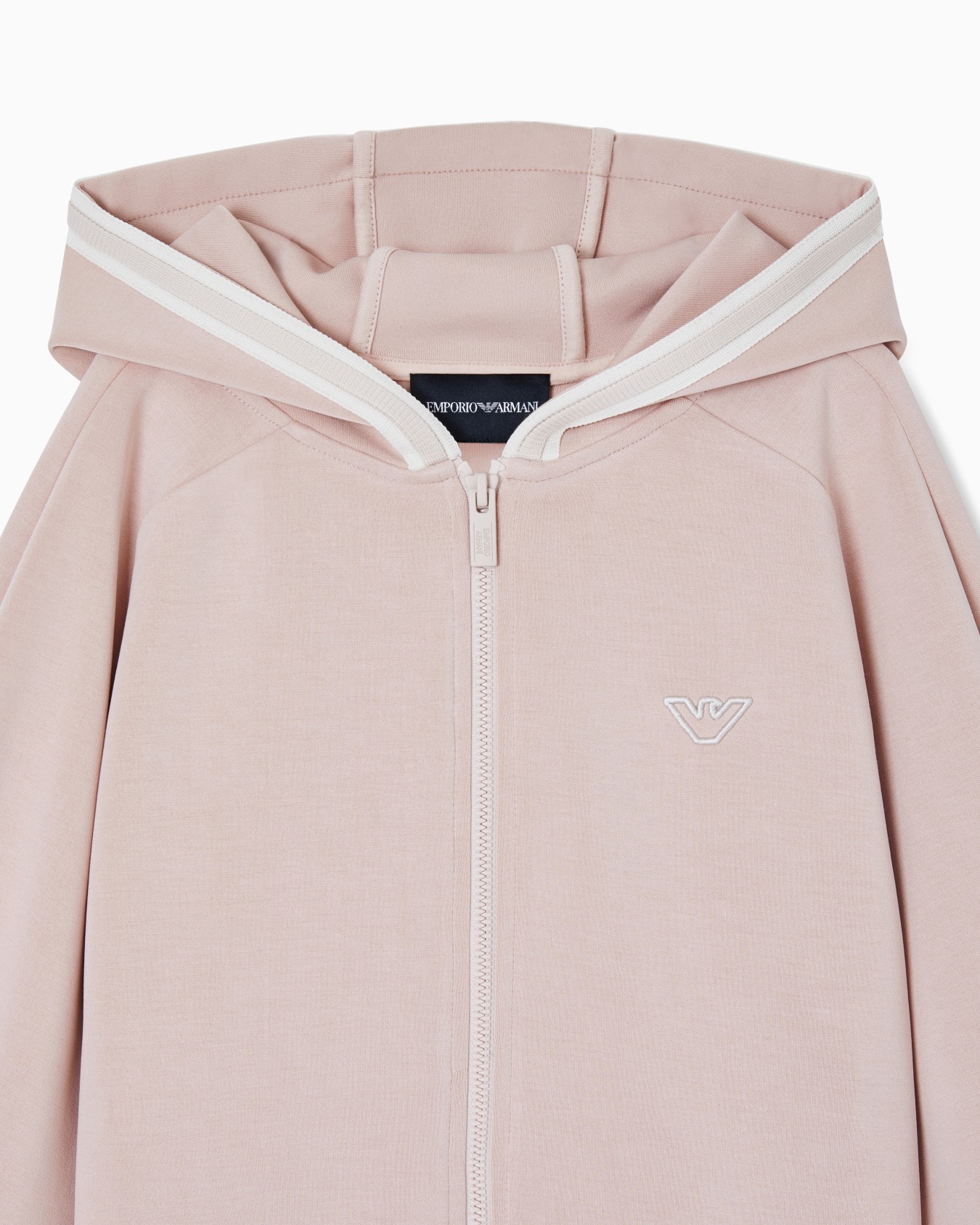 Cupro zip-up hoodie Slide 1