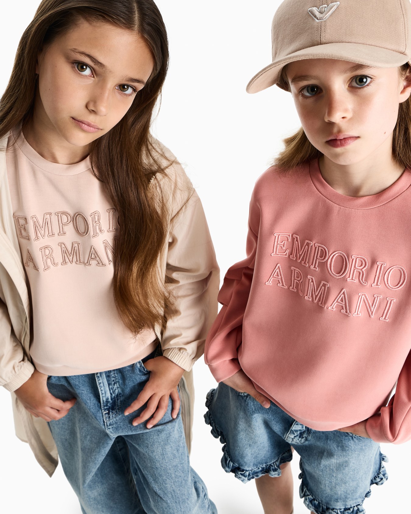 Cupro sweatshirt with Emporio Armani embroidery スライドする 3