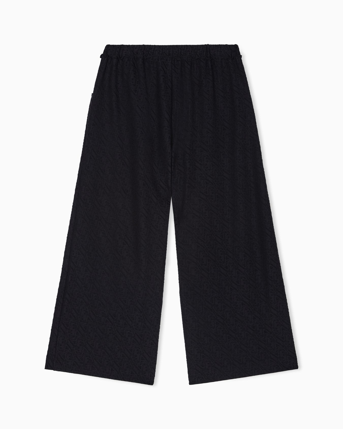 Interlock-jersey trousers with jacquard logo lettering Slide 2