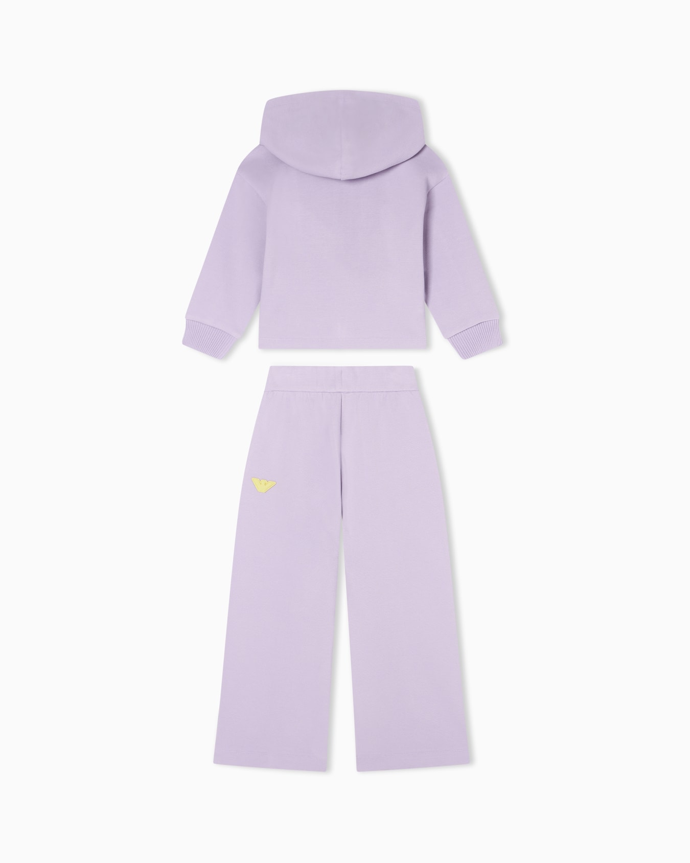 Double-jersey piqué sweatshirt and trousers set Slide 2