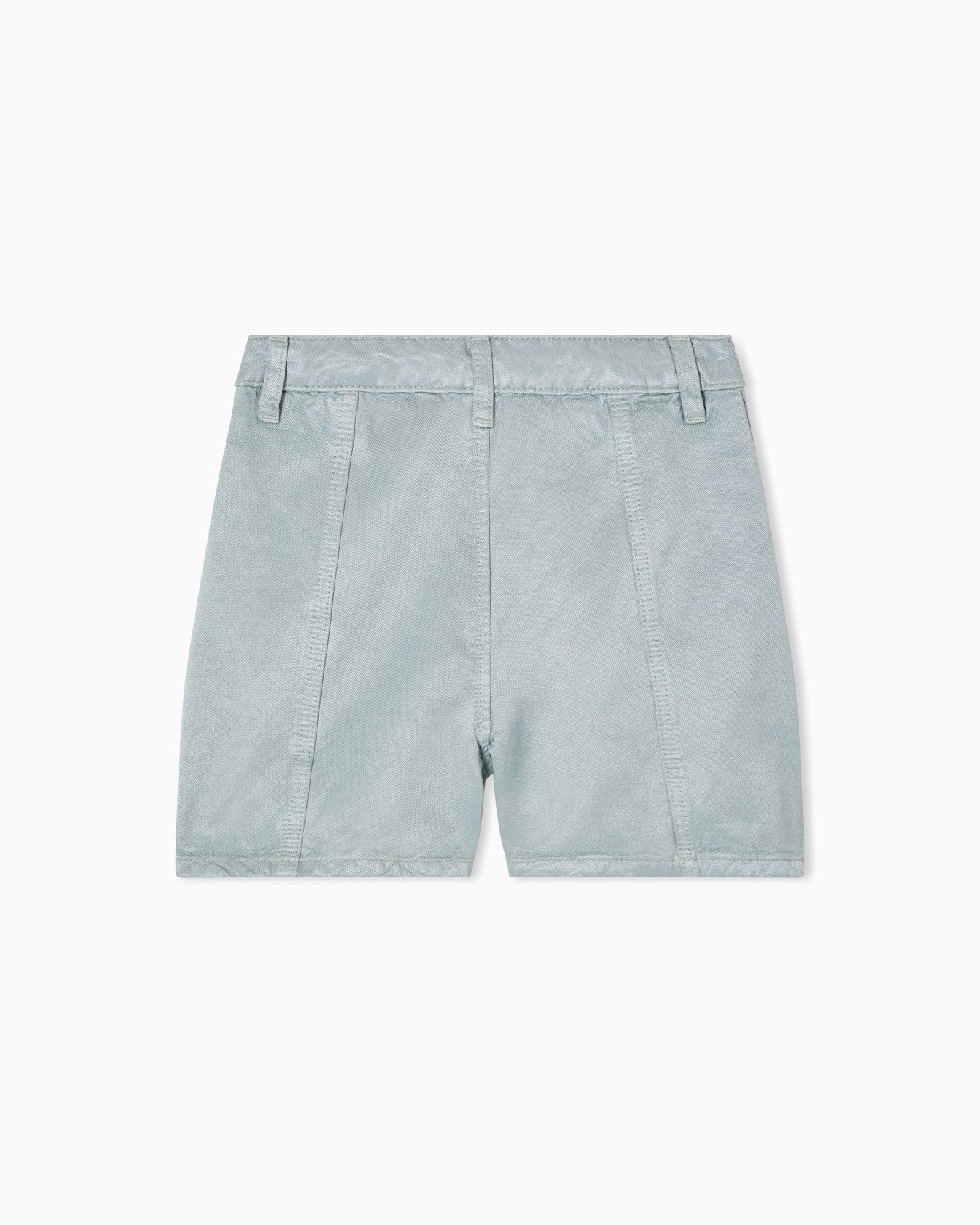 Short en sergé de lin mélangé brillant Diapositive 2