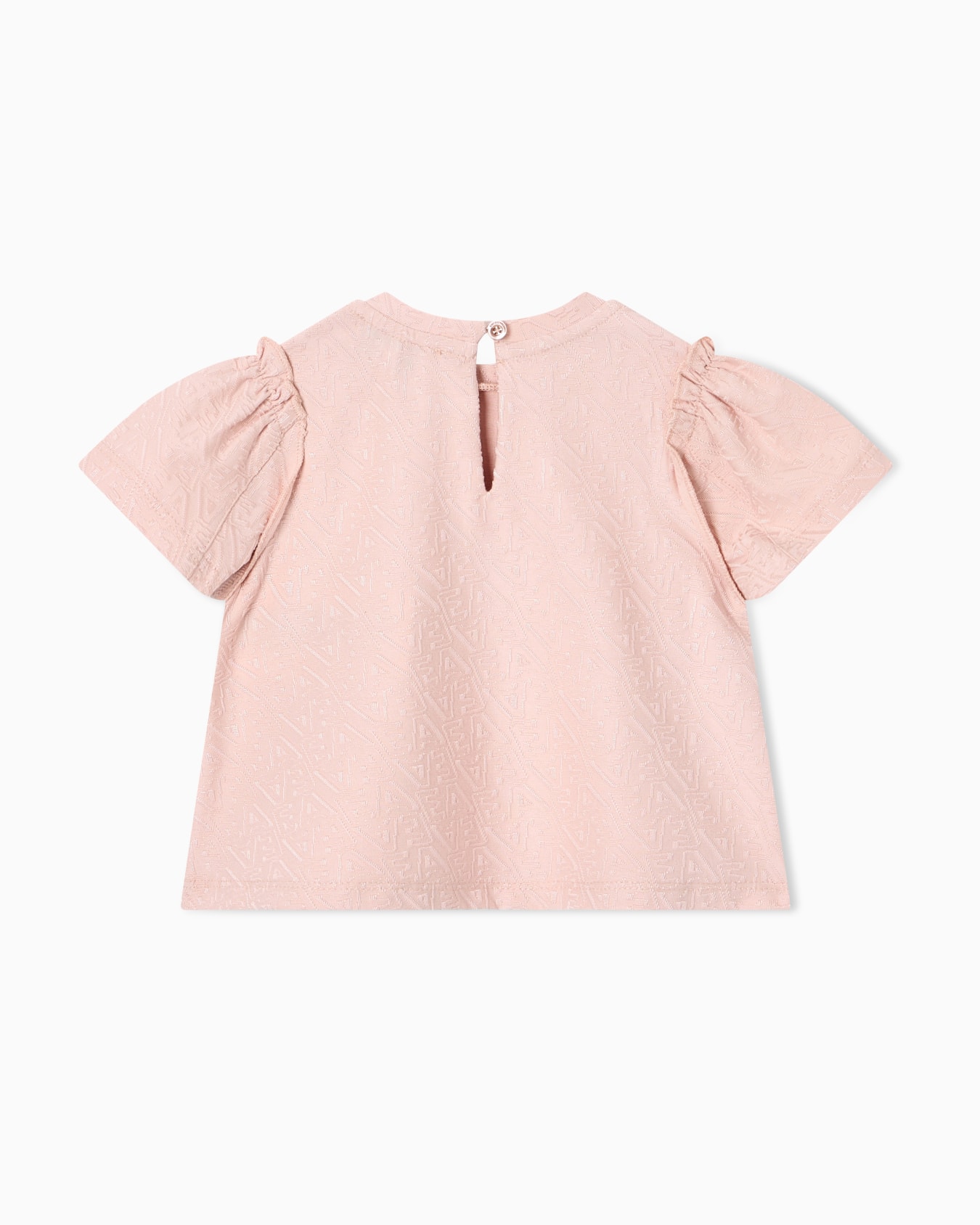 T-shirt in jersey interlock logo lettering jacquard Folie 2