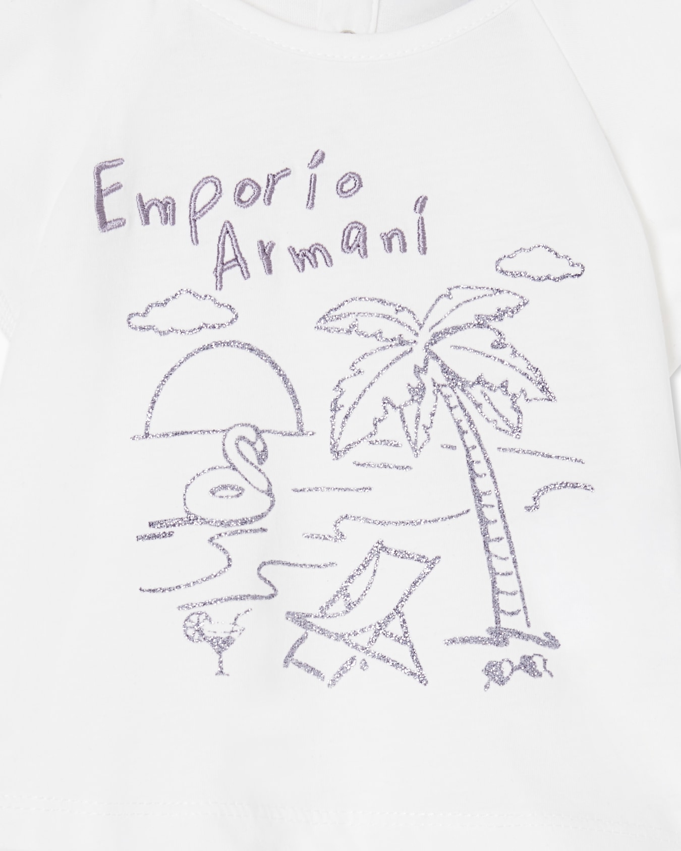 Summer print jersey T-shirt スライドする 1