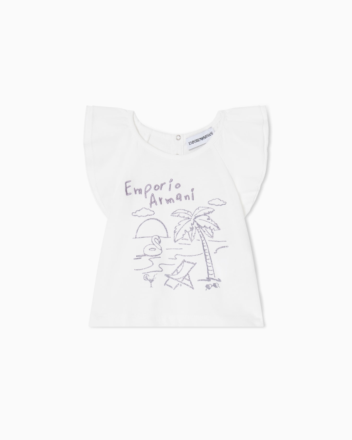 Summer print jersey T-shirt スライドする 0